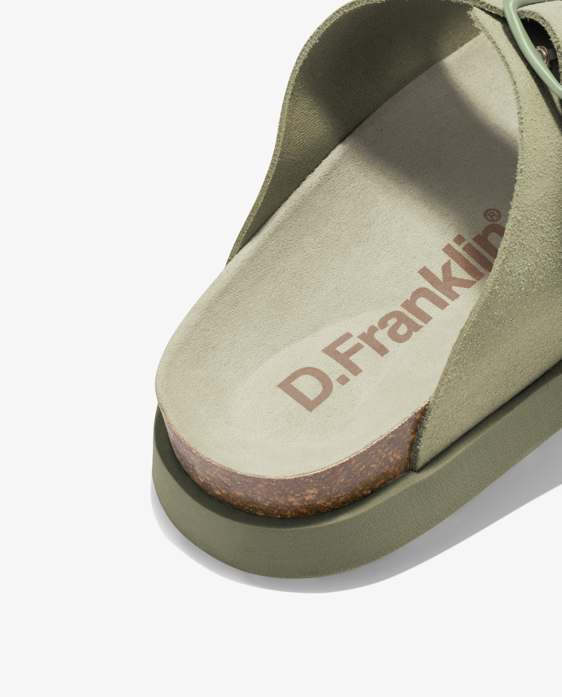 Sandalias planas de mujer en piel con Vibe - D.Franklin - Kaki Kaki-4