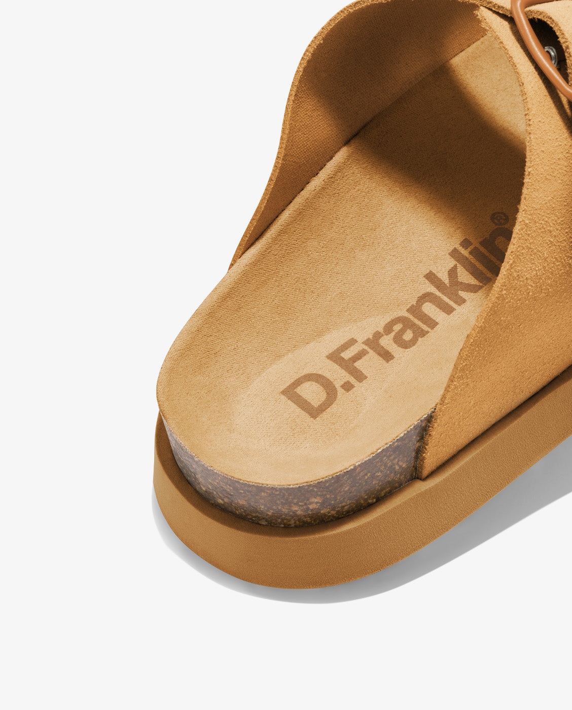 Sandalias planas de mujer en piel con Vibe - D.Franklin - Marrón claro Marrón claro-4