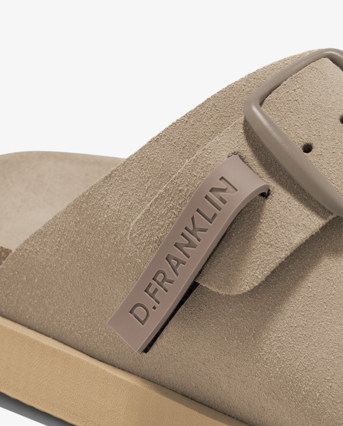 Sandalias planas unisex en piel Vibe - D.Franklin - Marrón Marrón-2