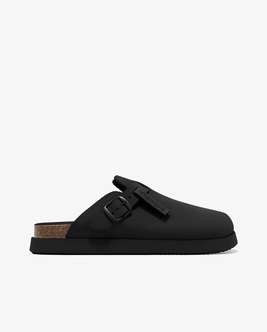 Zuecos unisex en ante Vibe clog - D.Franklin - Negro Negro-1
