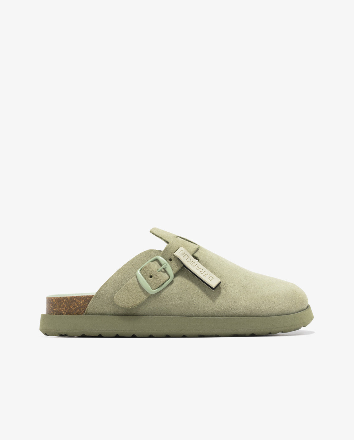 Zuecos unisex en ante Vibe clog - D.Franklin - Kaki Kaki-1