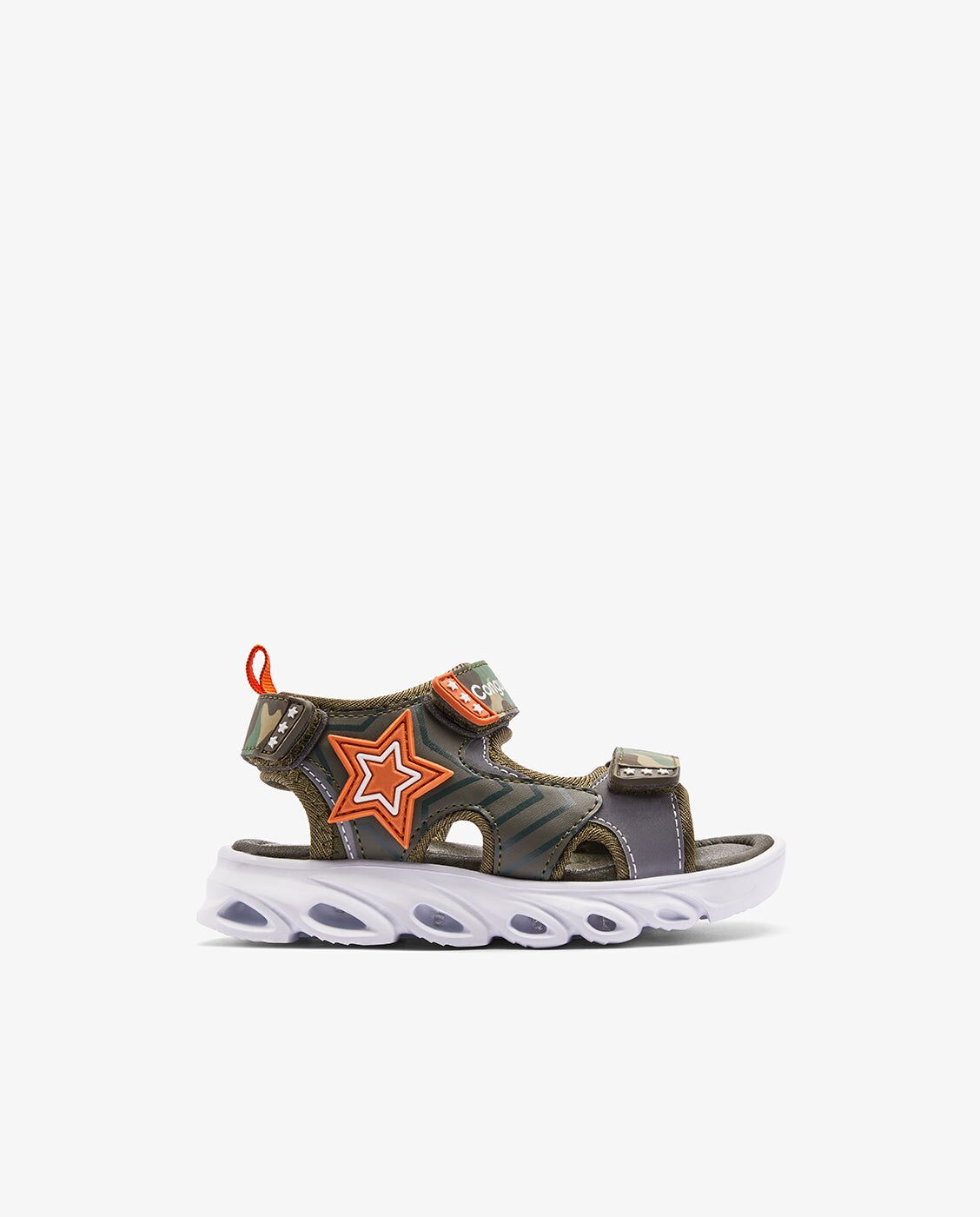Sandalias abiertas de niños estilo deportivo y estampado de estrella - Conguitos - Verde Verde-2