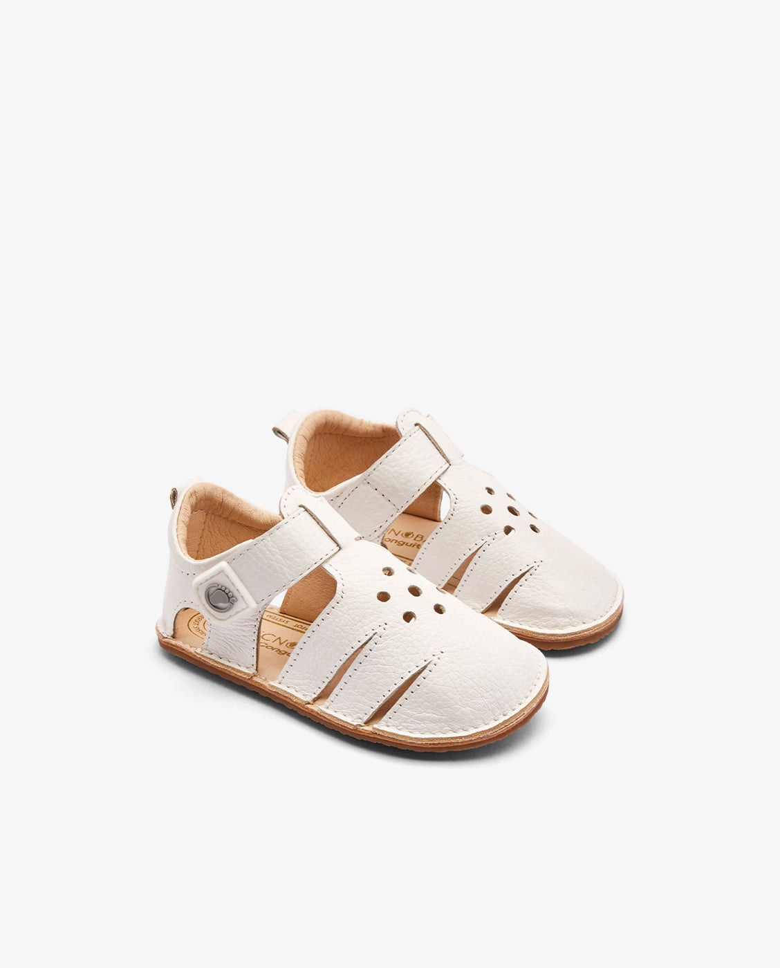 Sandalias de bebés diseño respetuoso - Conguitos - Blanco Blanco-2