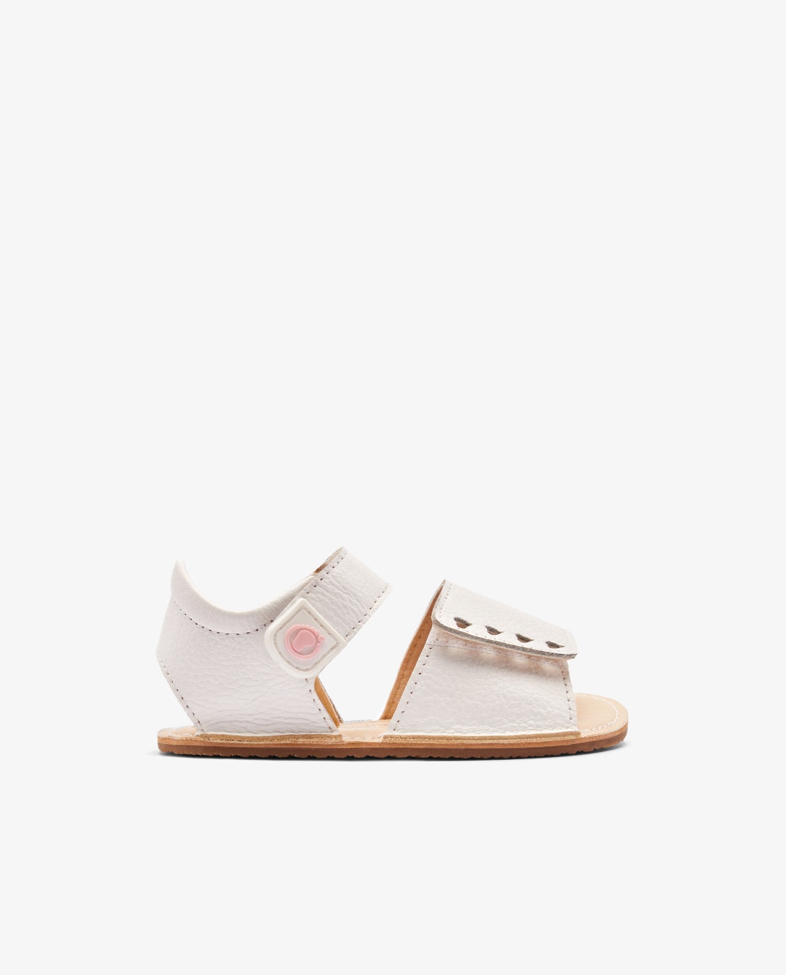 Sandalias de bebés diseño respetuoso con perforado en forma de corazón - Conguitos - Blanco Blanco-1