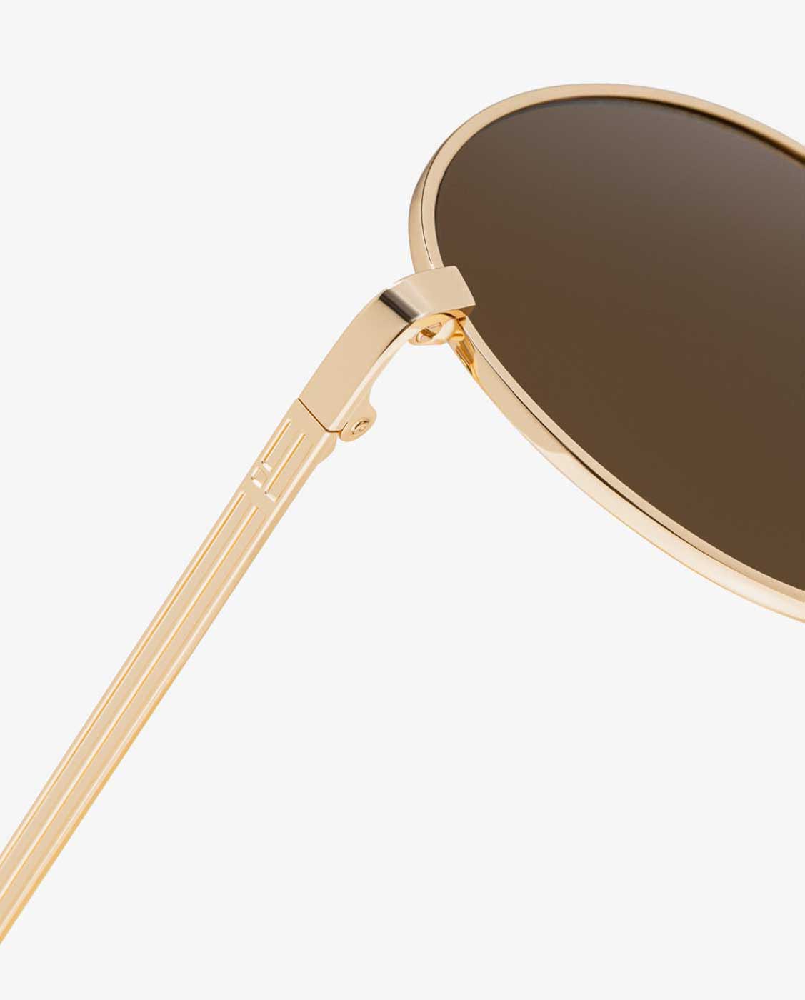 Gafas de sol unisex con forma redonda round legacy - D.Franklin - Marrón Marrón-4