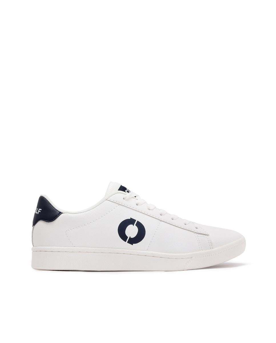 Ecoalf - Zapatillas deportivas de hombre con cierre de cordones y detalle en azul marino.