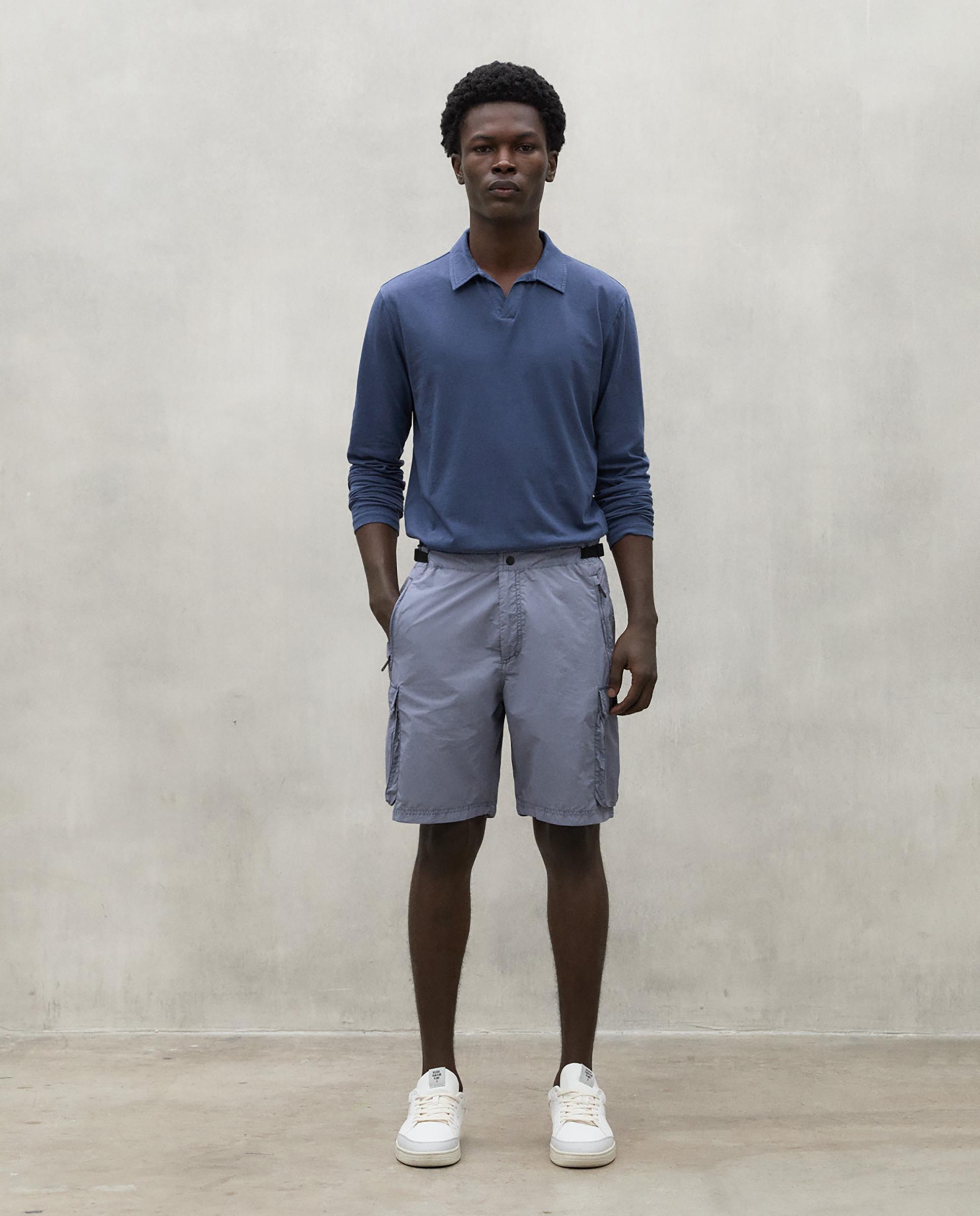 Ecoalf - Pantalones cortos de hombre con cierre de botón y cremallera.