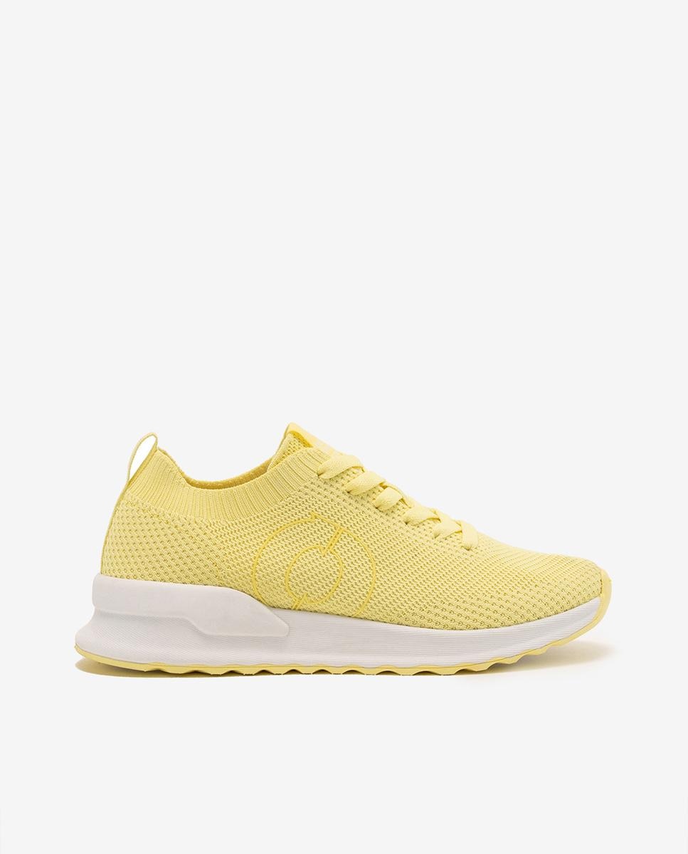 Imagen 0 de Zapatillas Condeknit de mujer tipo calcetín bajas cordones Beige