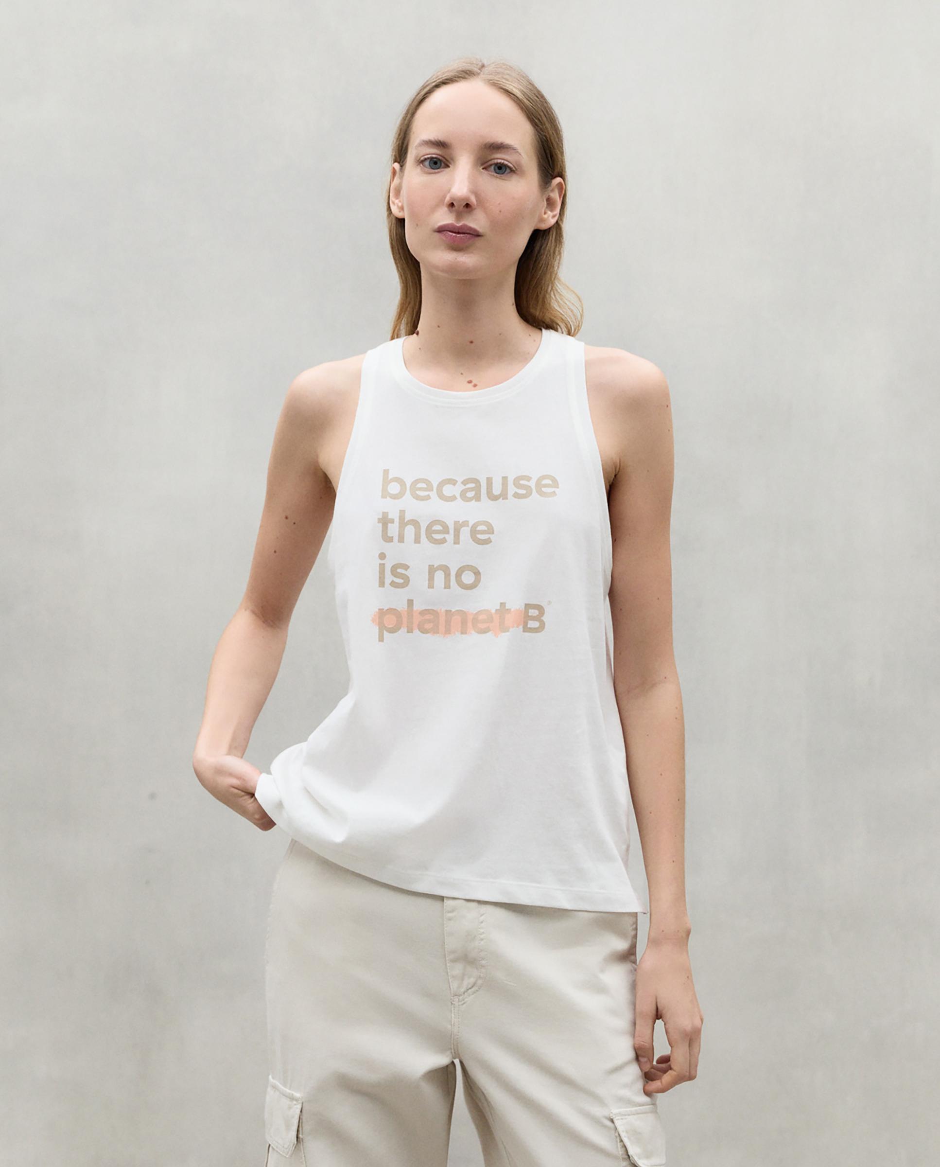 Camiseta de tirantes con estampado frontal - Ecoalf - Blanco Blanco-1