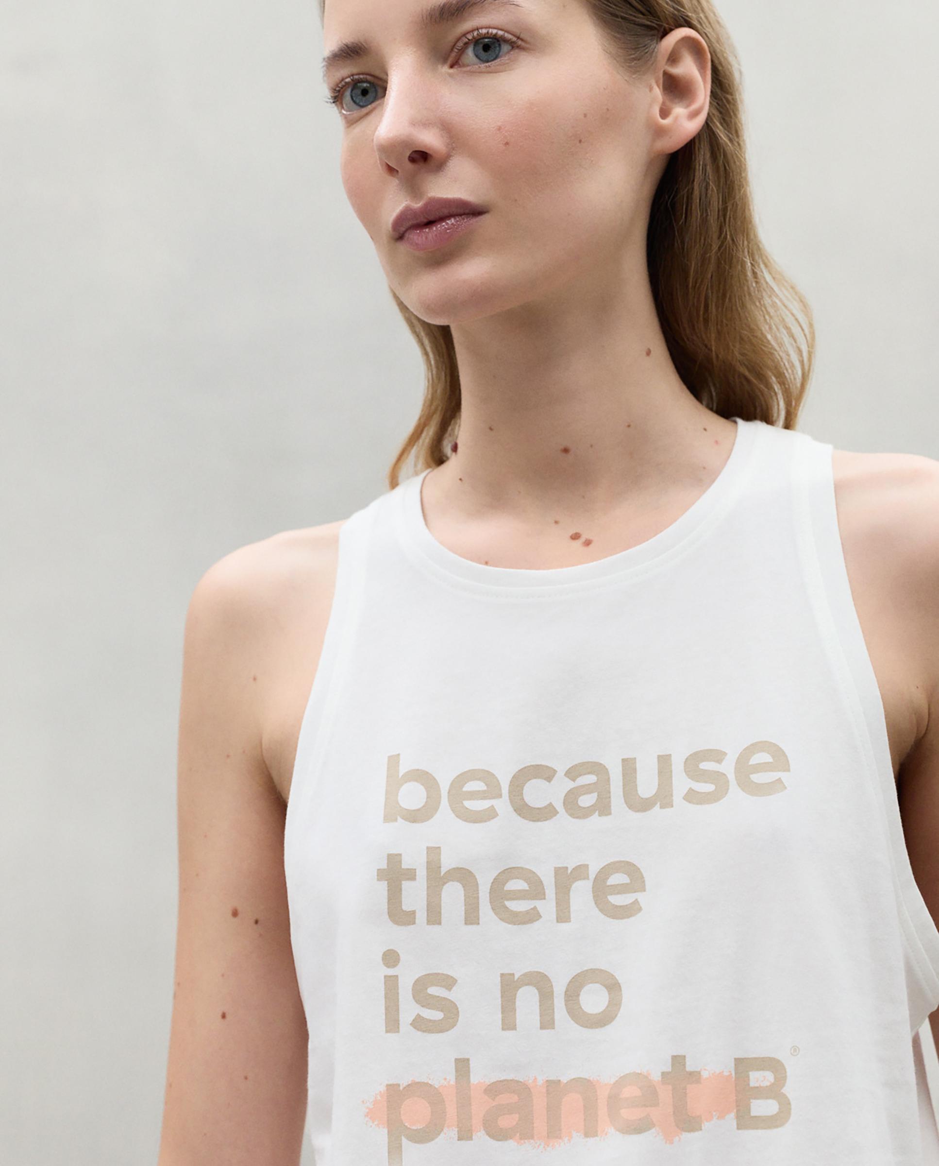 Camiseta de tirantes con estampado frontal - Ecoalf - Blanco Blanco-2