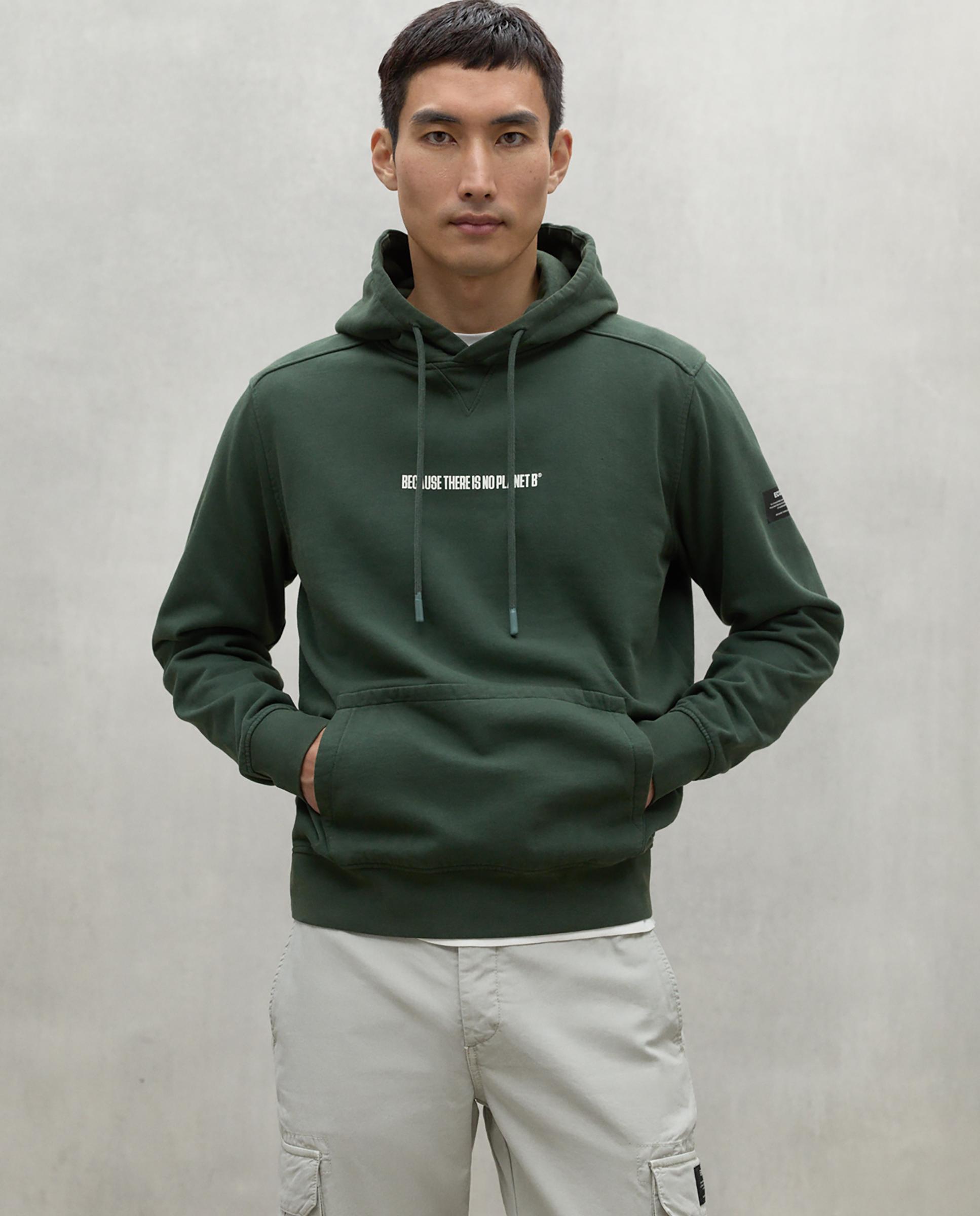 Imagen 0 de Sudadera de hombre con capucha y bolsillo canguro Verde oscuro