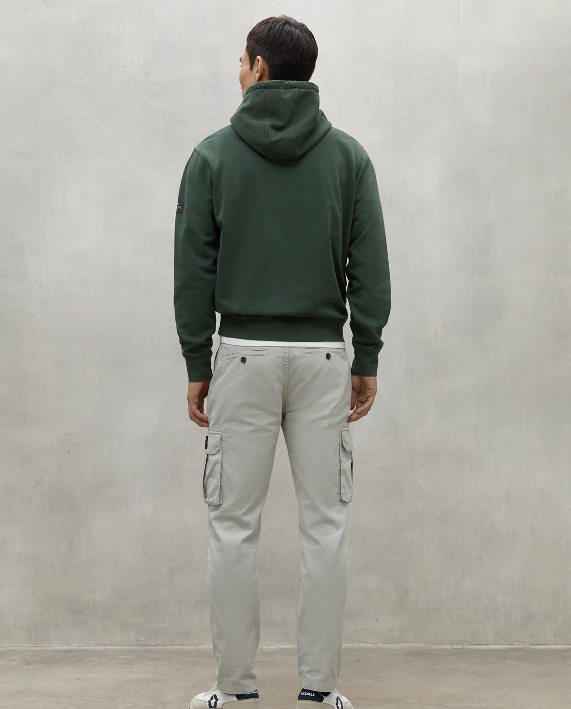 Sudadera de hombre con capucha y bolsillo canguro - Ecoalf - Verde oscuro Verde oscuro-2