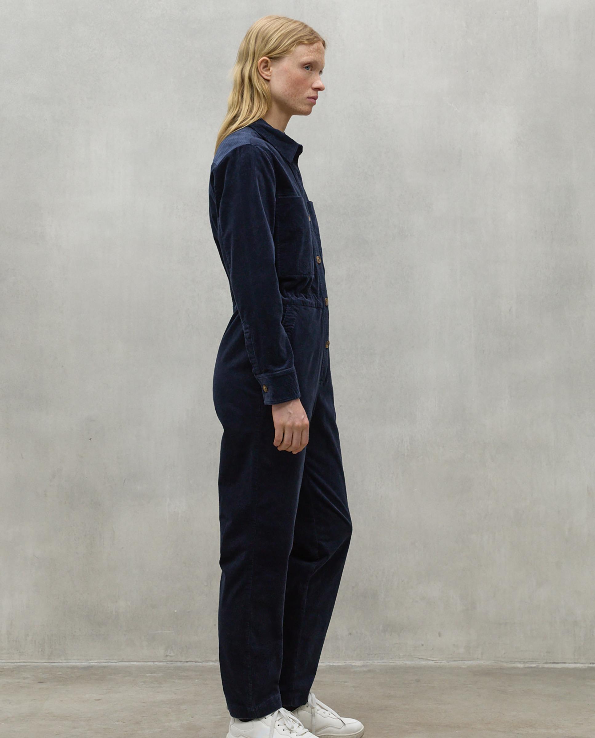 Ecoalf - Mono de mujer con cierre delantero de botones y cuello de camisa.