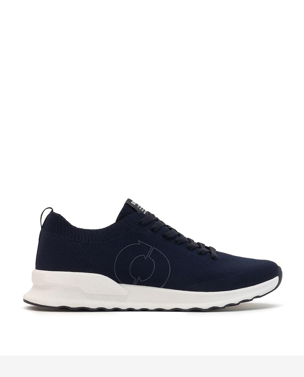 Imagen 0 de Zapatillas deportivas de hombre de punto con logo Azul marino