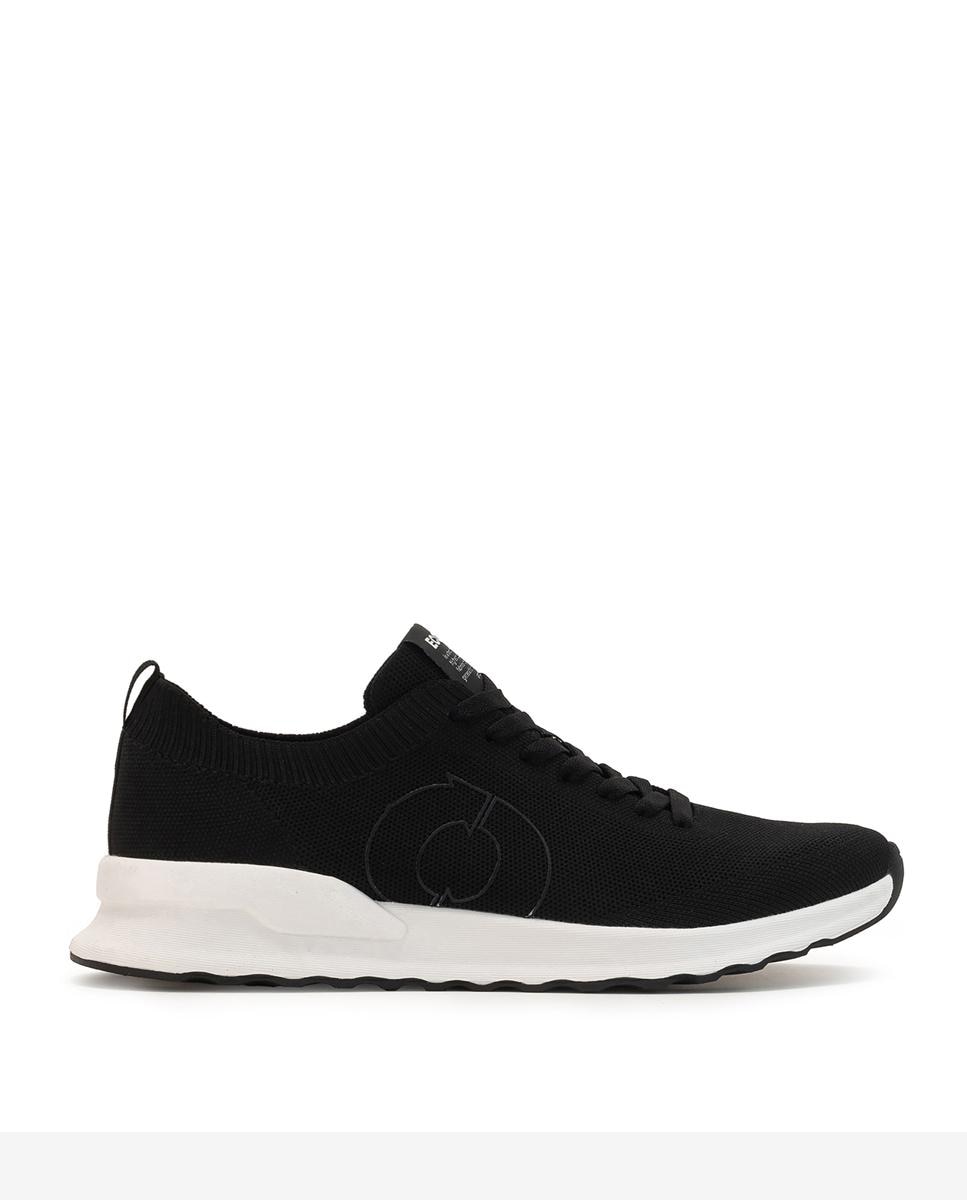Zapatillas deportivas de hombre de punto con logo - Ecoalf - Negro Negro-1