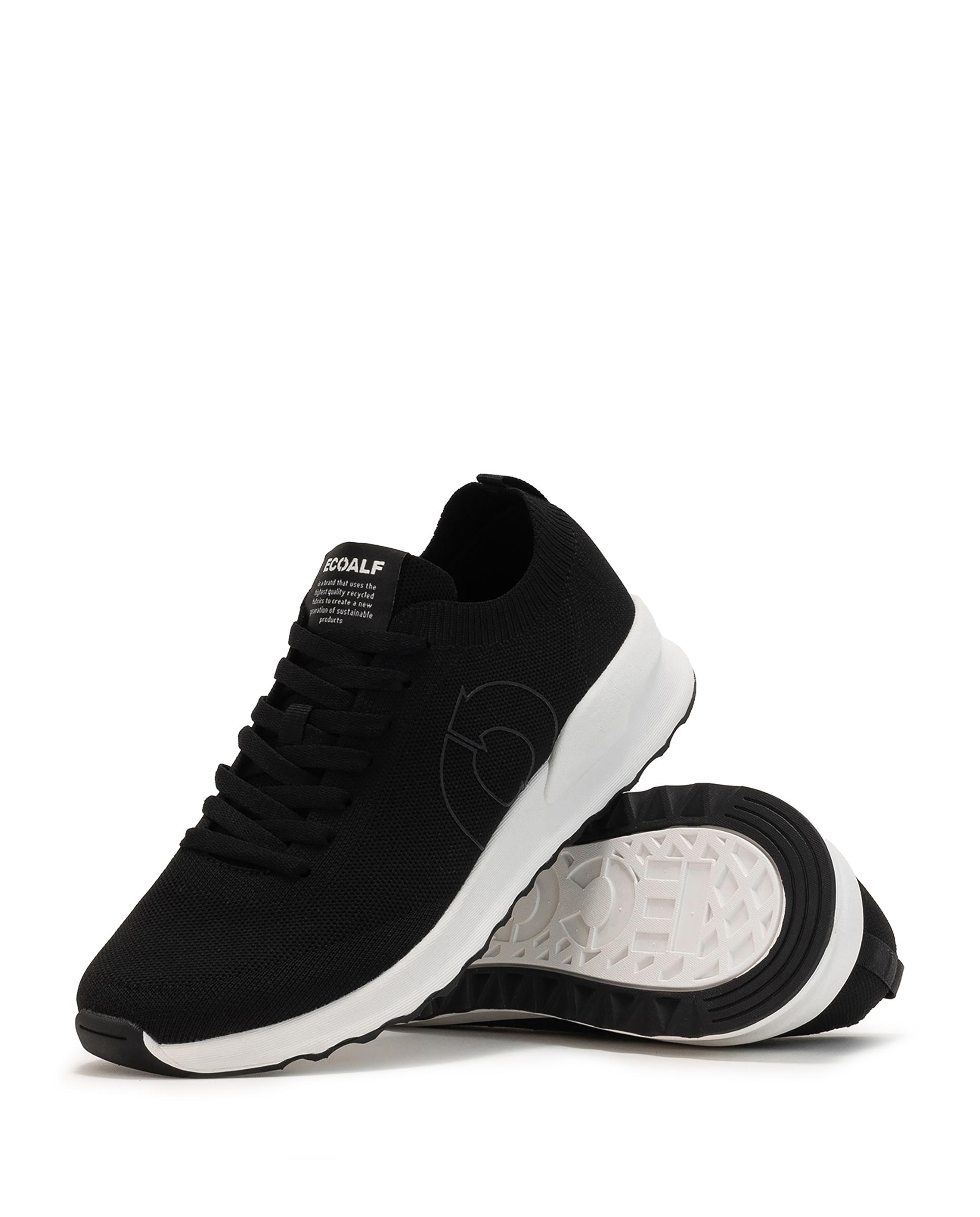 Zapatillas deportivas de hombre de punto con logo - Ecoalf - Negro Negro-3
