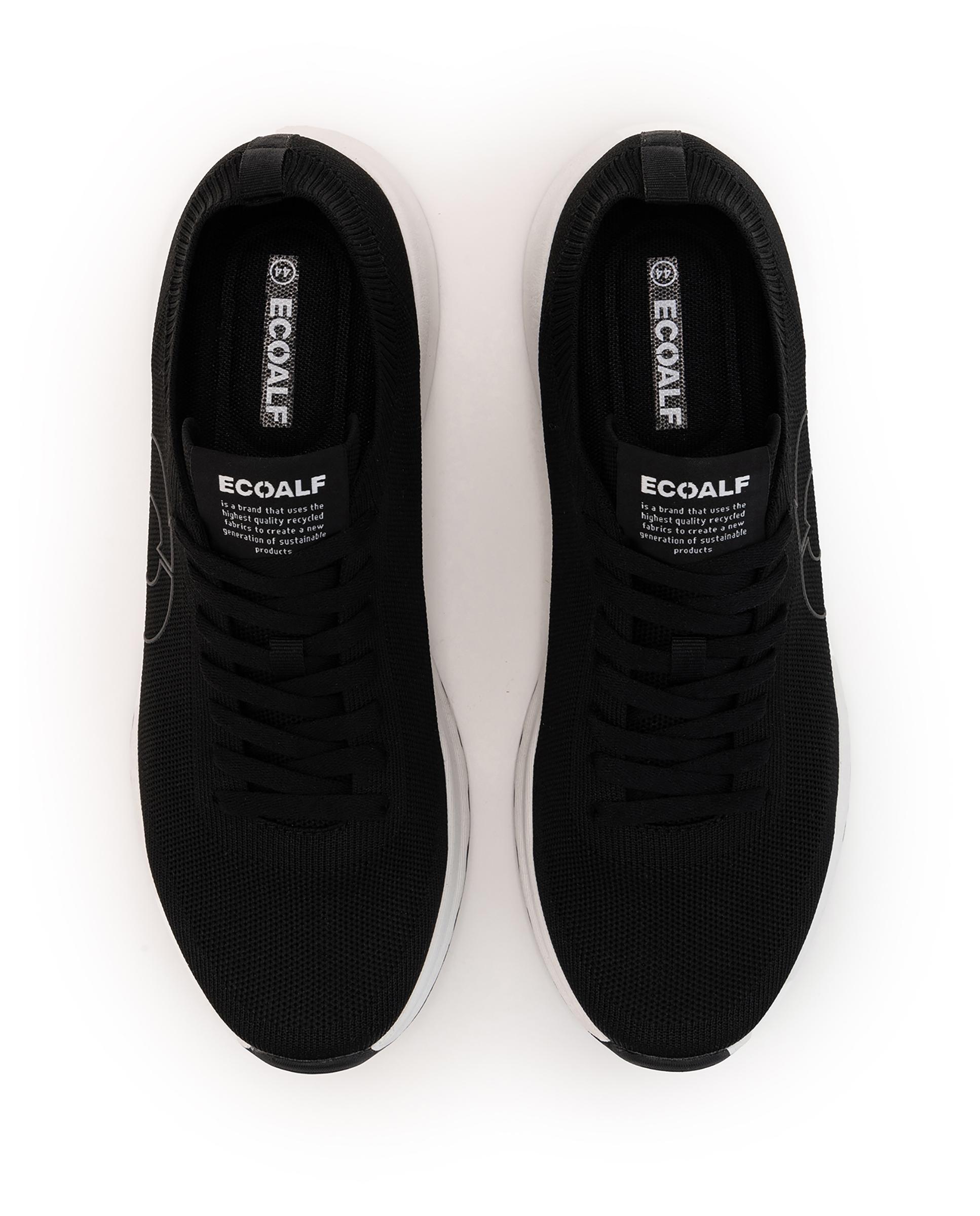 Zapatillas deportivas de hombre de punto con logo - Ecoalf - Negro Negro-2