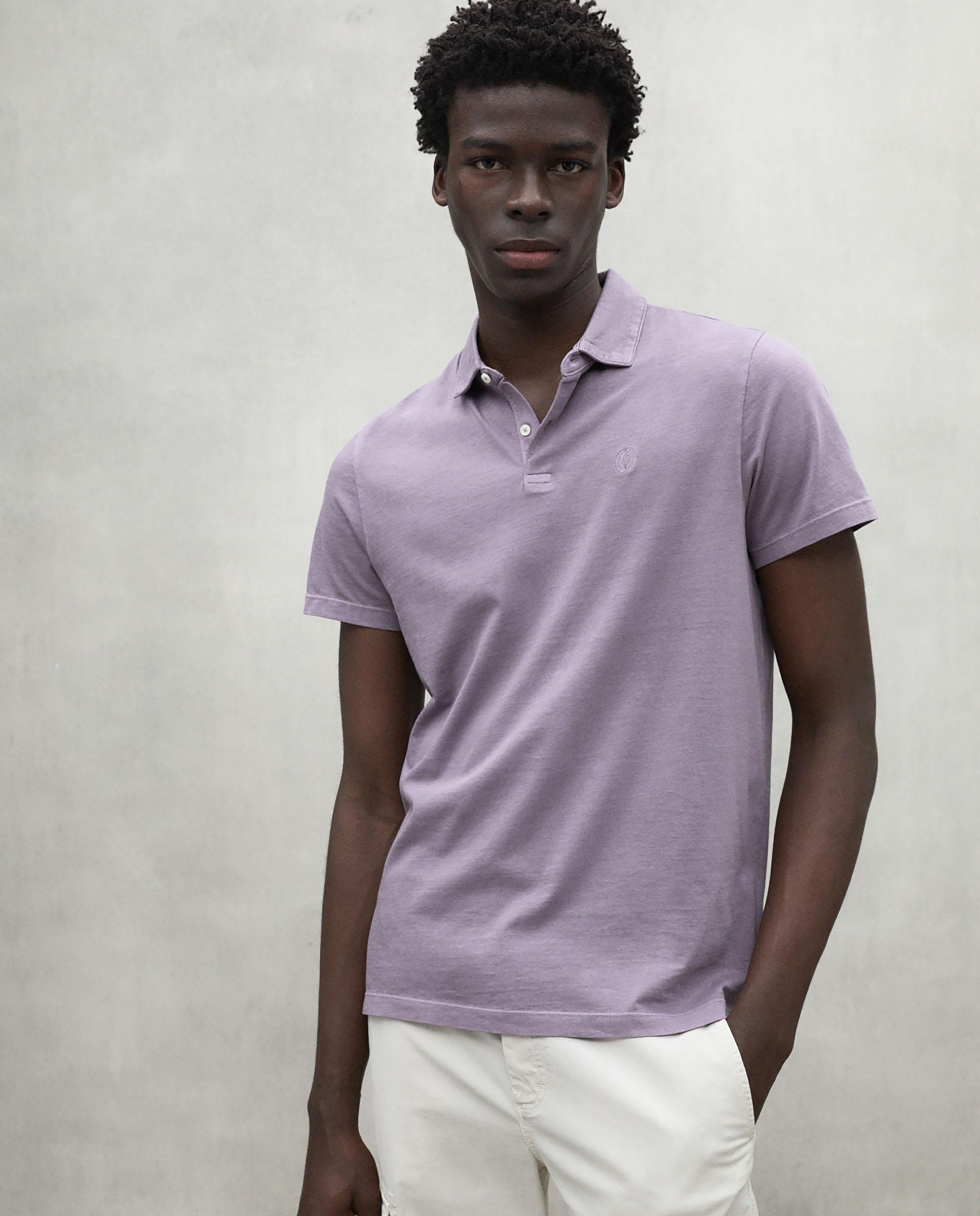 Ecoalf - Polo de hombre de manga corta y cuello camisa con cierre de botones.