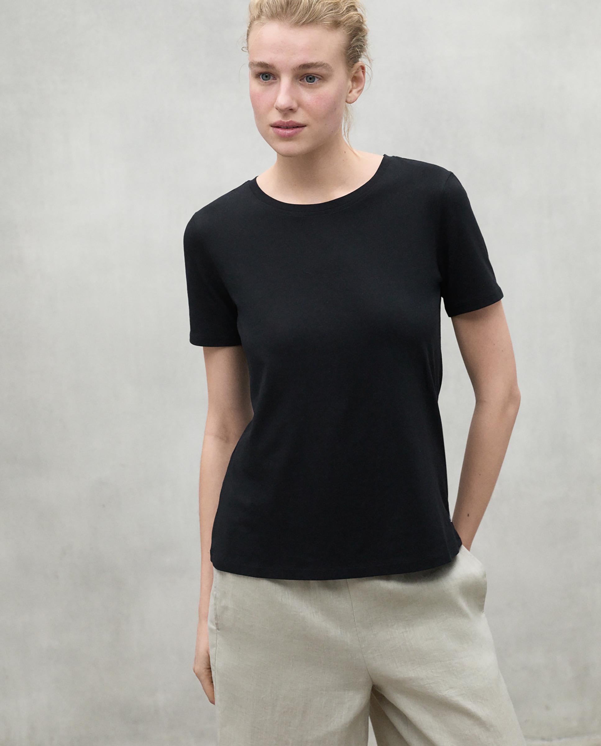 Ecoalf - Camiseta de mujer lisa de manga corta.