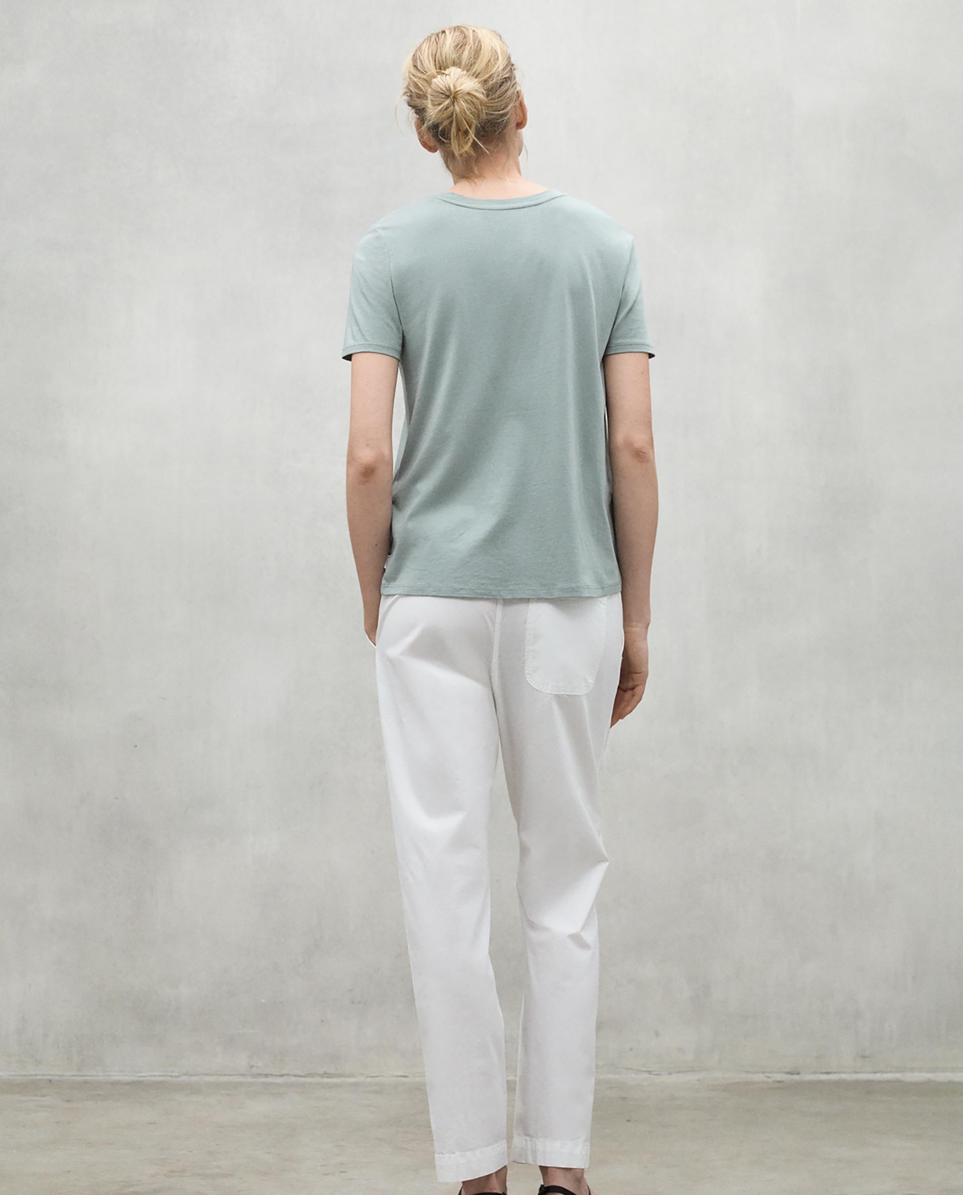 Camiseta de mujer de algodón orgánico regular fit lake - Ecoalf - Verde Verde-2