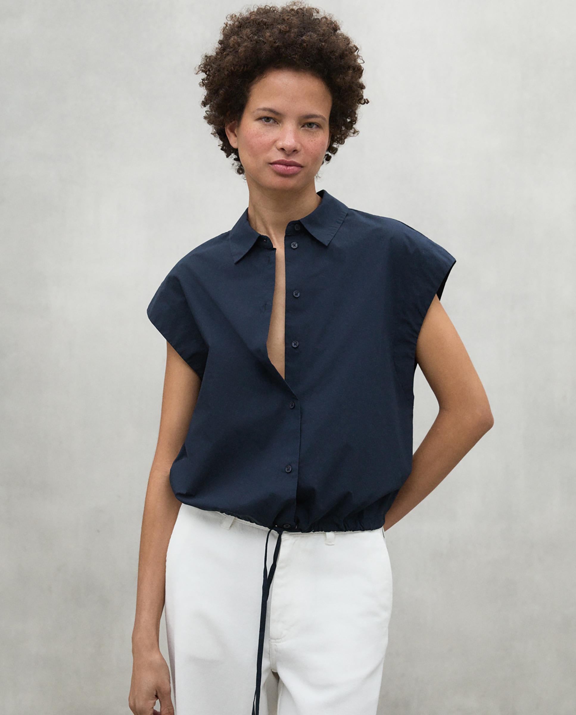 Ecoalf - Pantalones rectos de mujer con bolsillos parche traseros.
