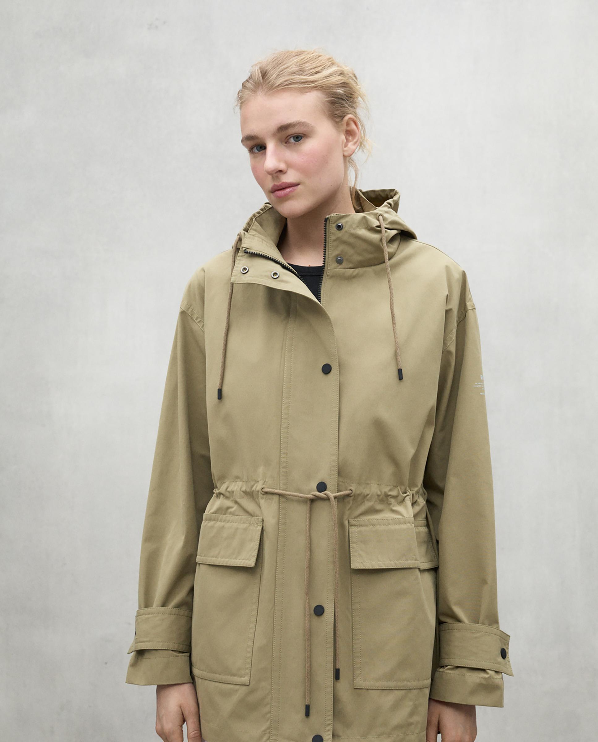 Ecoalf - Parka de mujer con capucha y ajuste de cordón en cintura.