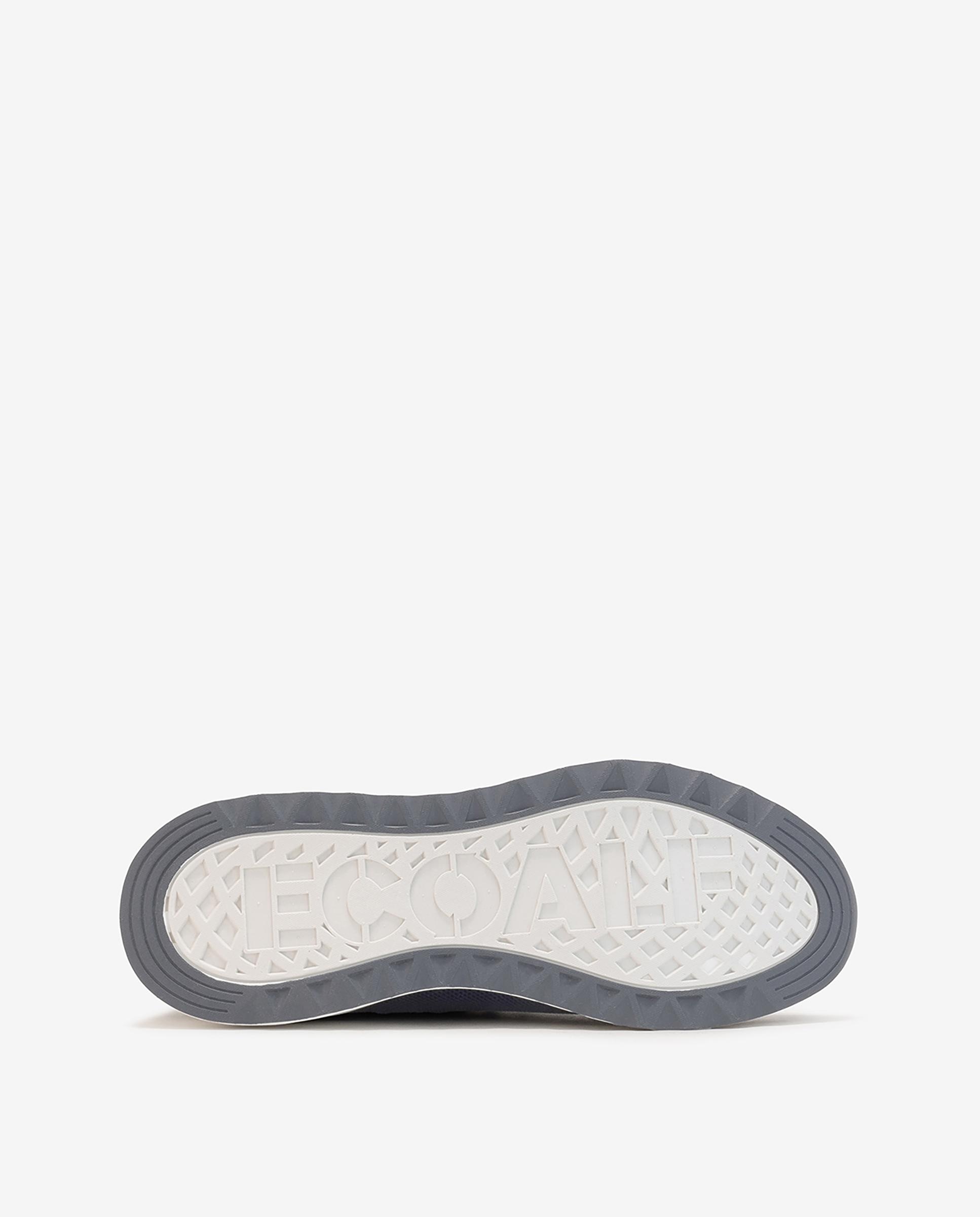 Zapatillas Condeknit de mujer tipo calcetín bajas cordones - Ecoalf - Azul marino Azul marino-4