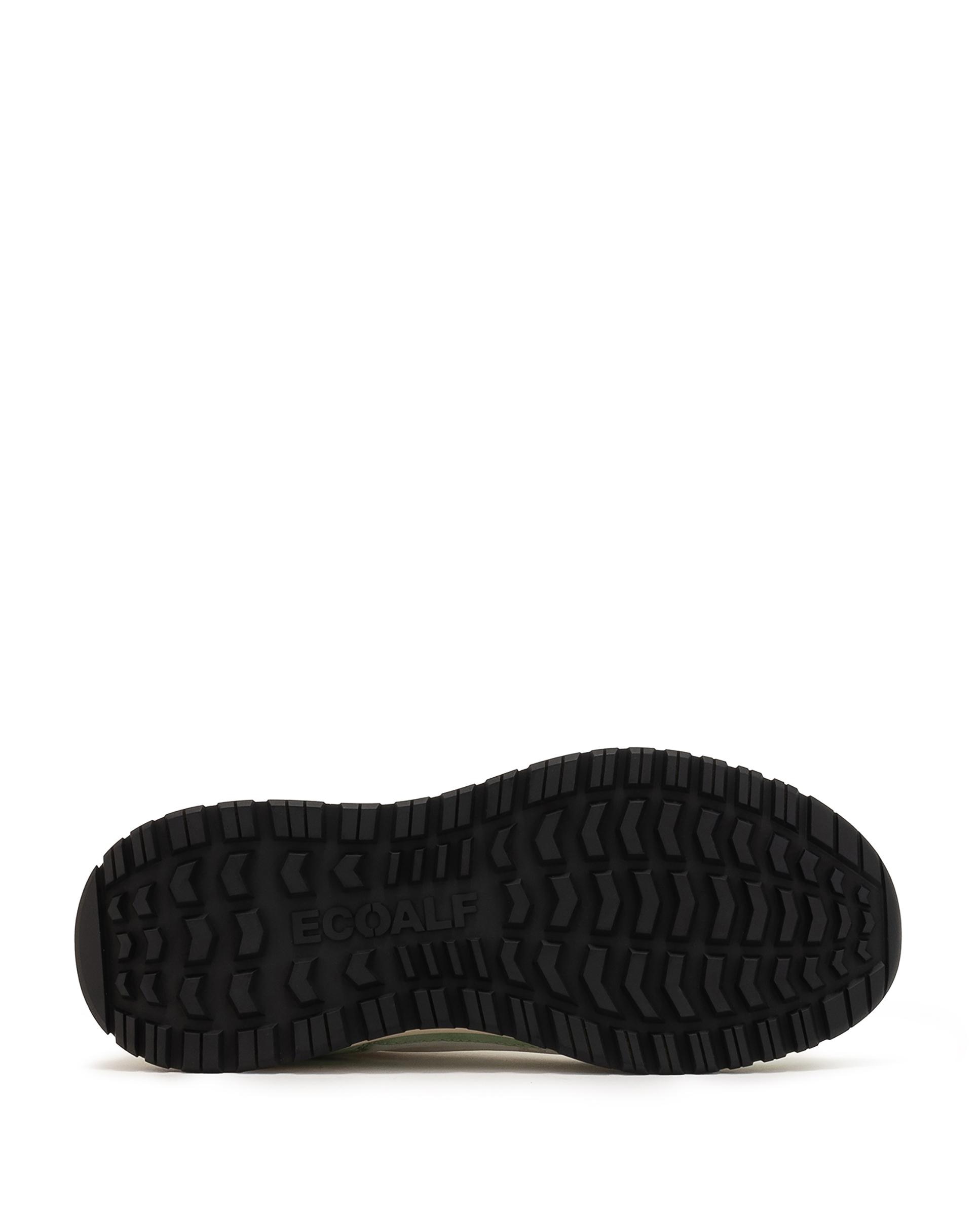 Zapatillas deportivas de mujer con cierre de cordones y logo lateral - Ecoalf - Verde claro Verde claro-4
