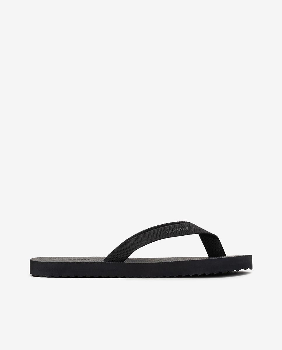 Chanclas de mujer con sujeción de dedo y logo - Ecoalf - Azul marino Azul marino-1