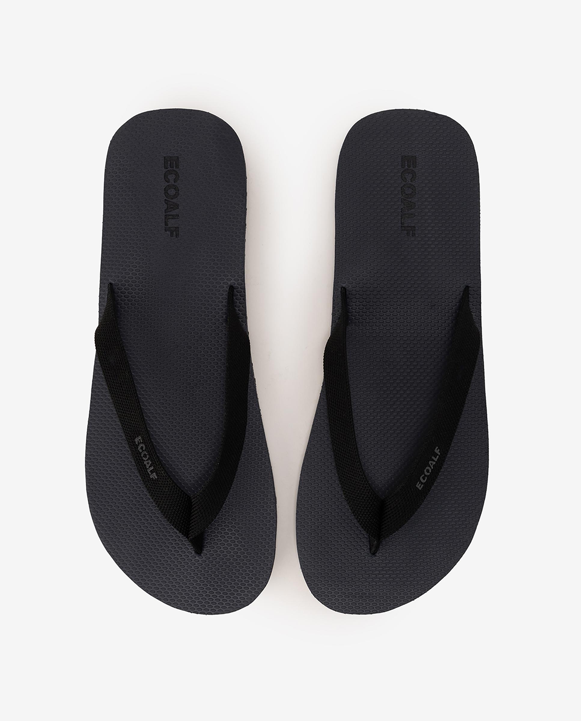 Chanclas de mujer con sujeción de dedo y logo - Ecoalf - Azul marino Azul marino-2