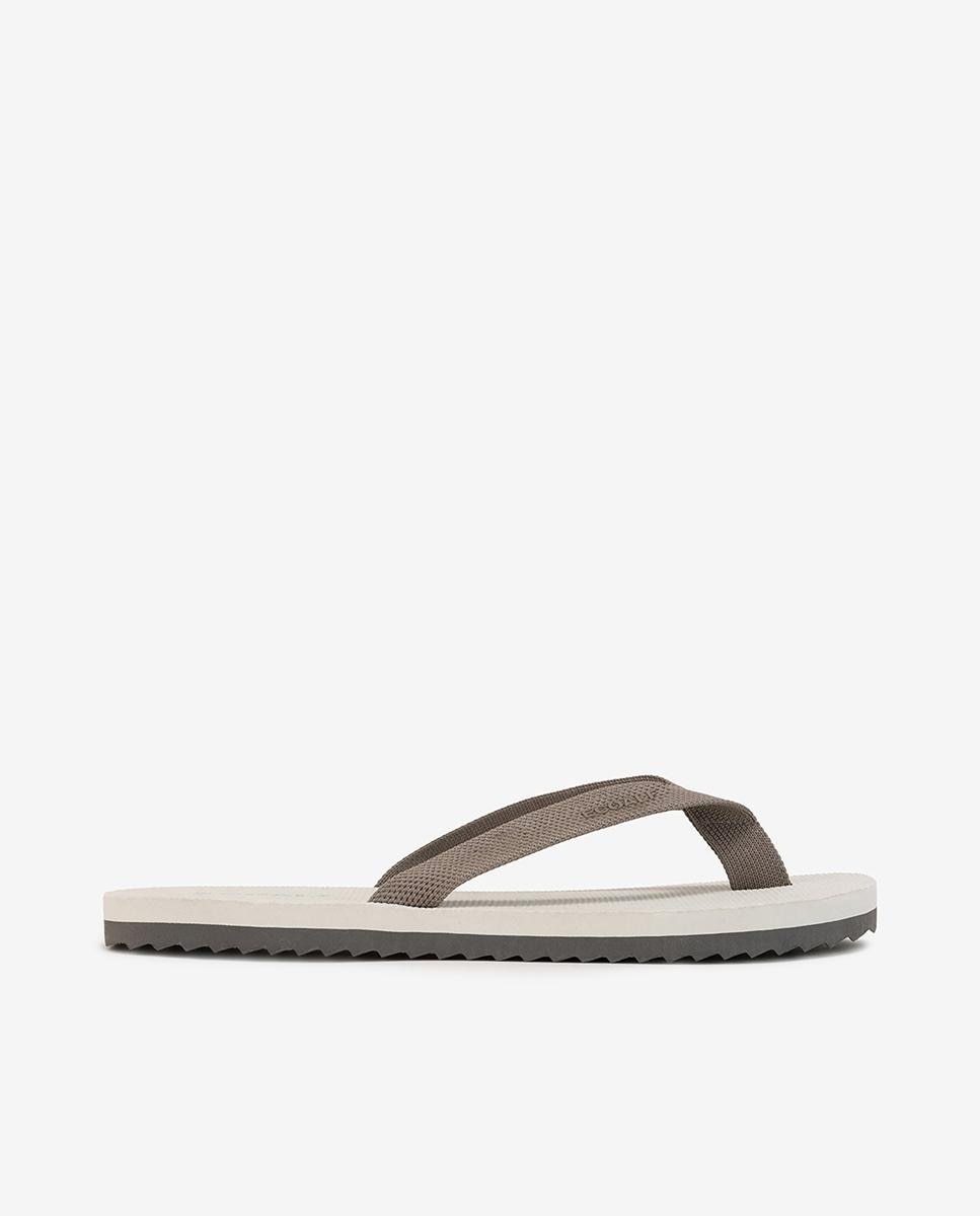 Imagen 0 de Chanclas de mujer con sujeción de dedo y logo Blanco