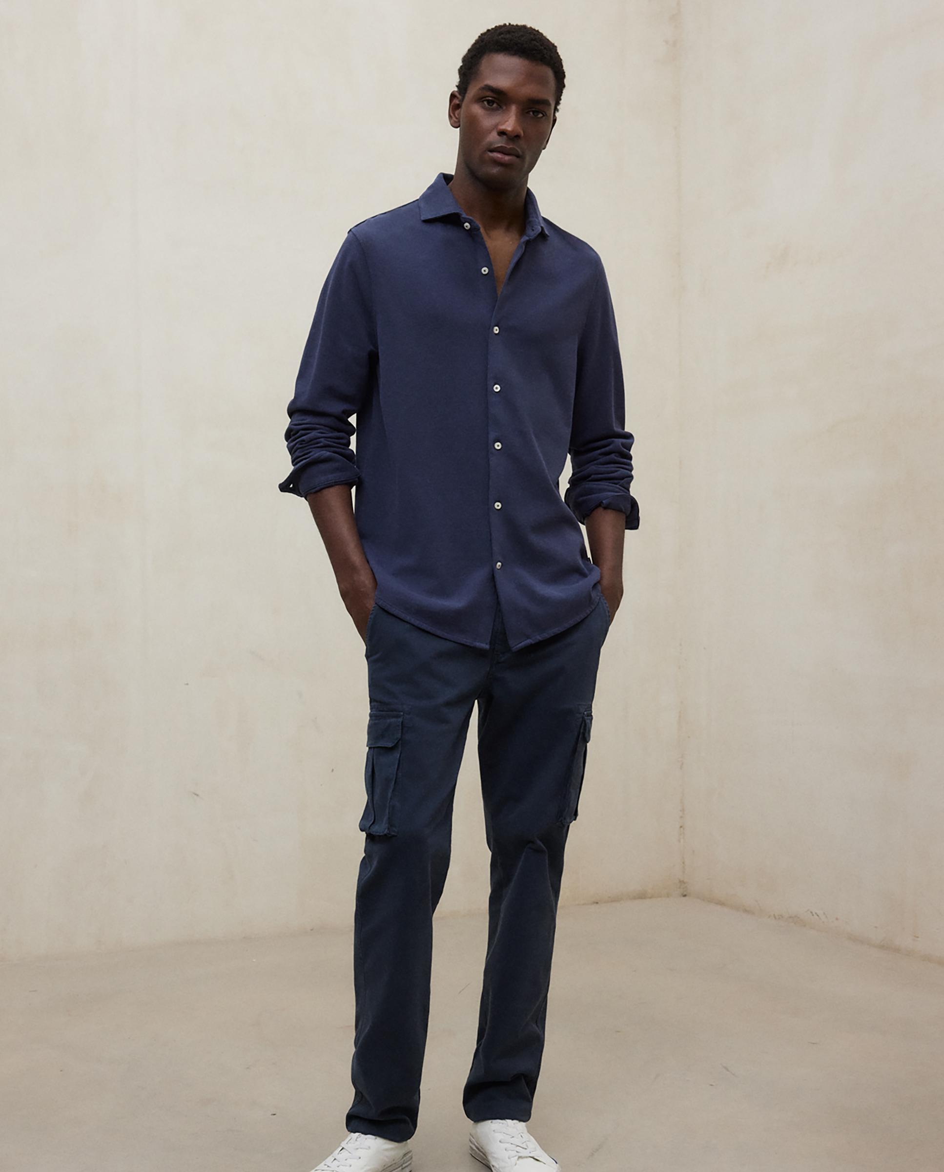 Ecoalf - Camisa de hombre de manga larga y cierre de botones.