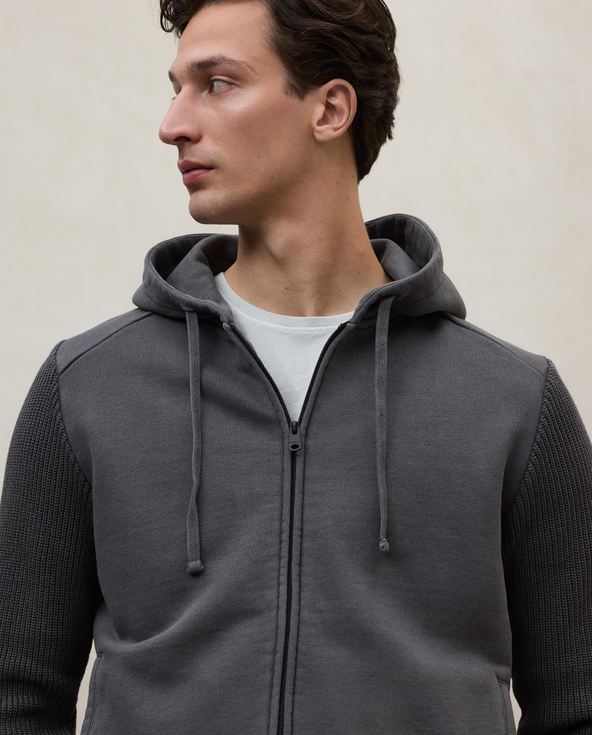 Ecoalf - Sudadera de hombre con cremallera y capucha.