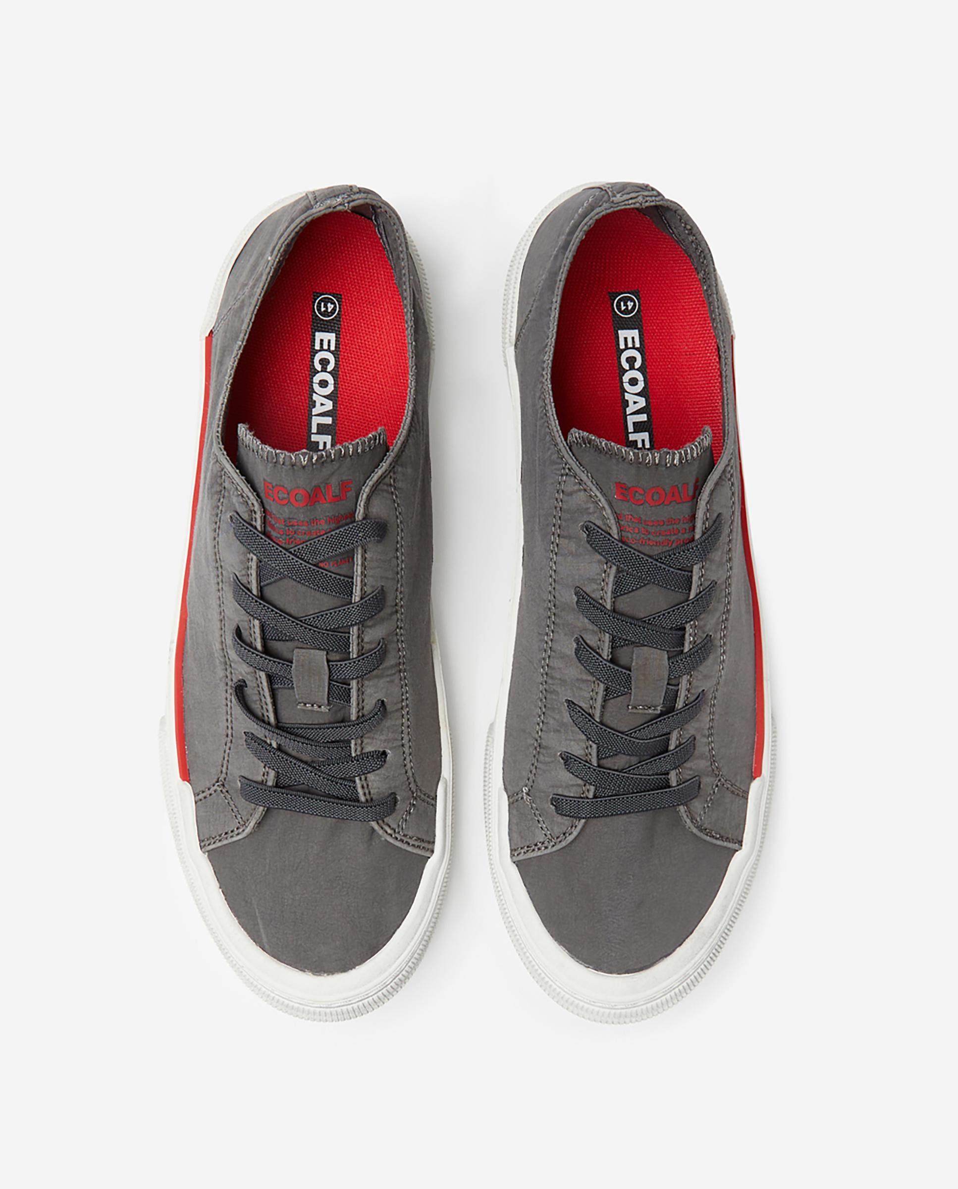 Zapatillas básicas de mujer con logo en lengüeta - Ecoalf - Gris oscuro Gris oscuro-3
