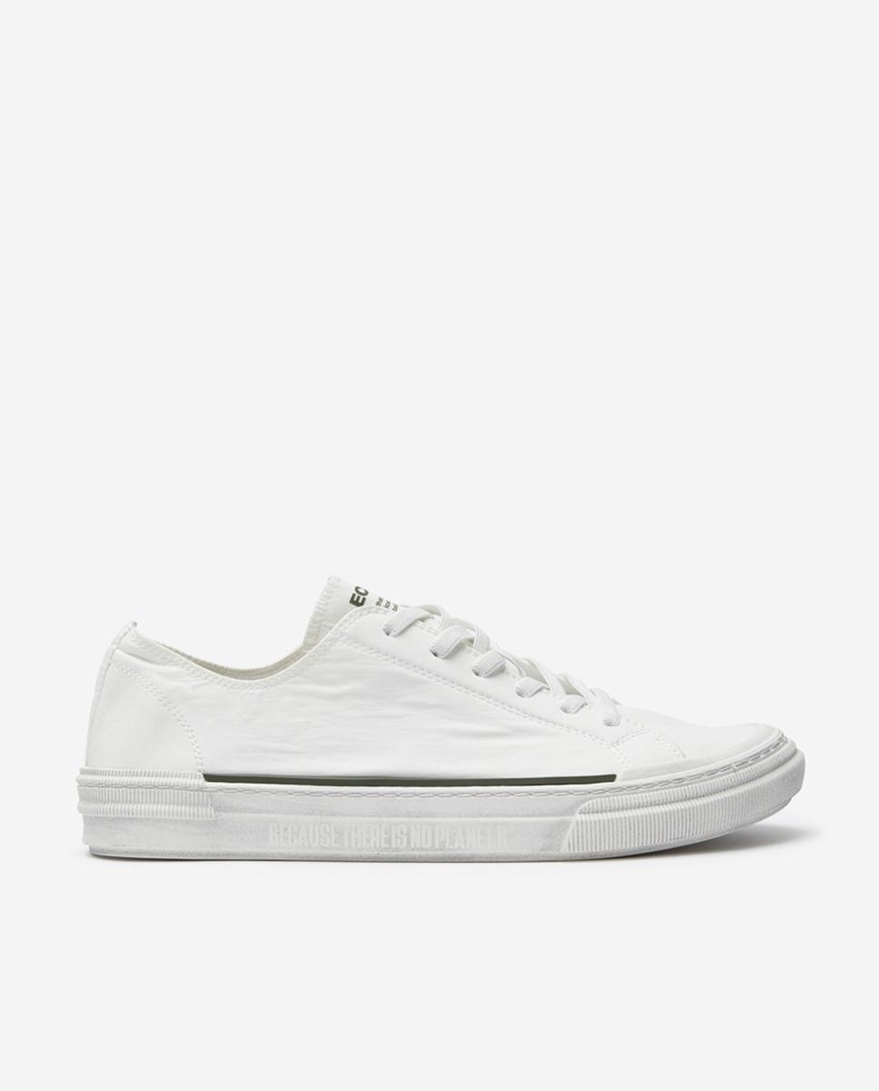 Zapatillas básicas de mujer con logo en lengüeta - Ecoalf - Blanco Blanco-1