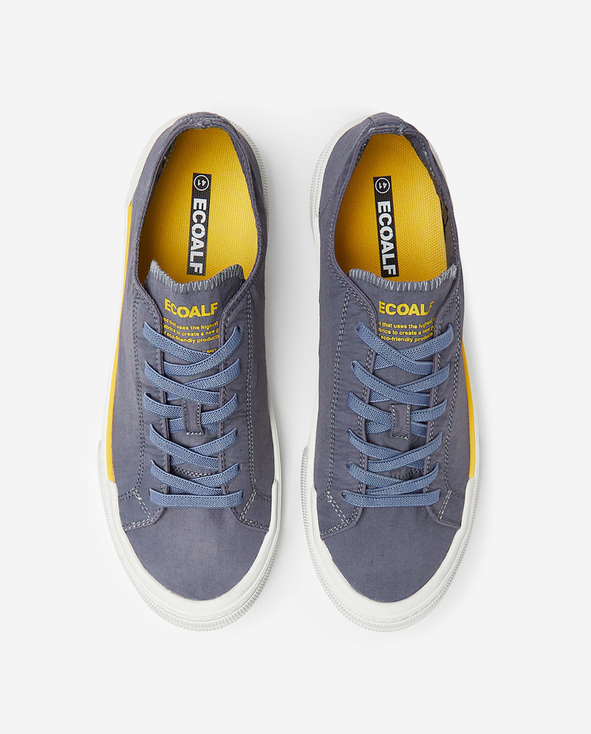 Zapatillas básicas de mujer con logo en lengüeta - Ecoalf - Azul Azul-3
