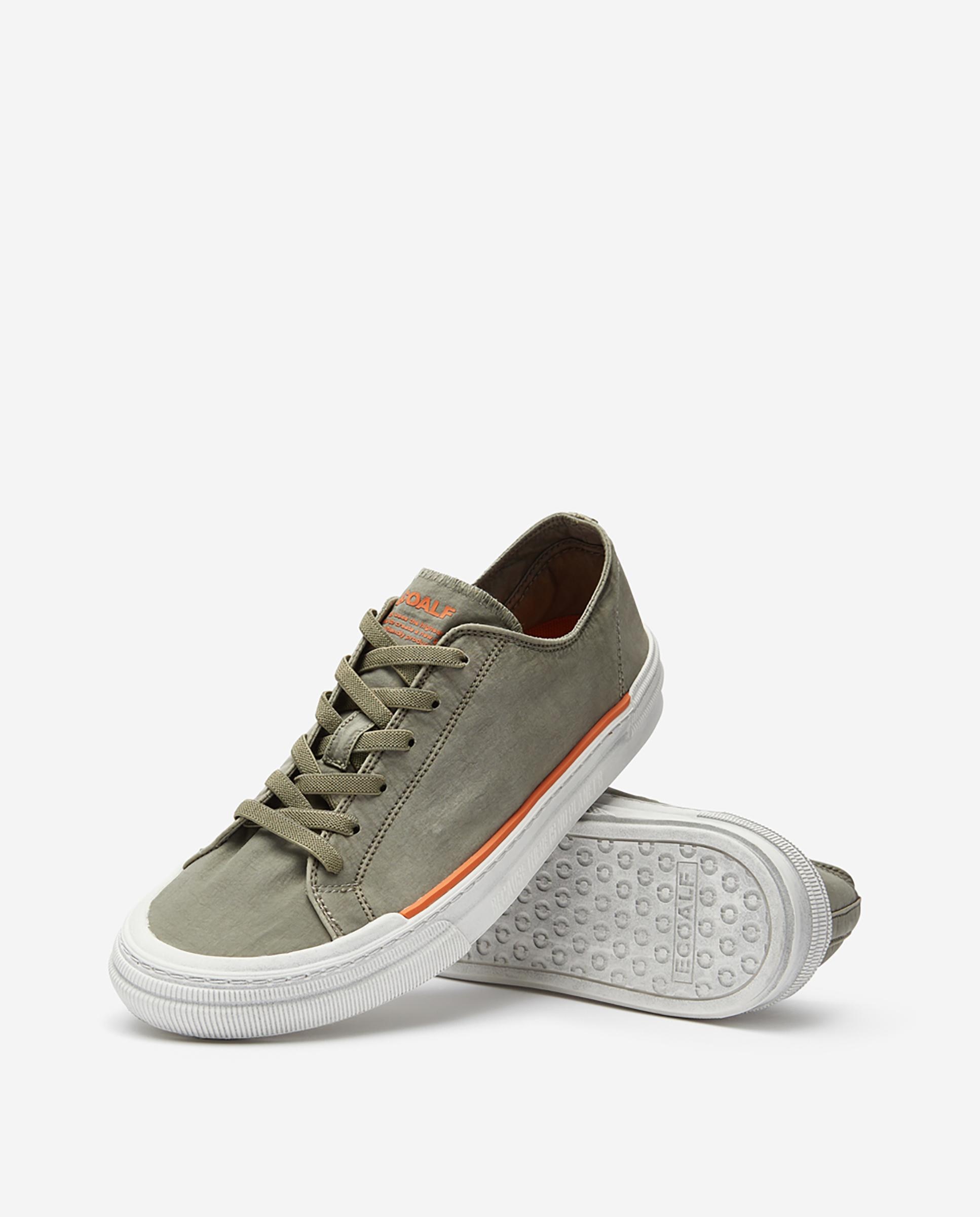Zapatillas básicas de mujer con logo en lengüeta - Ecoalf - Kaki Kaki-2