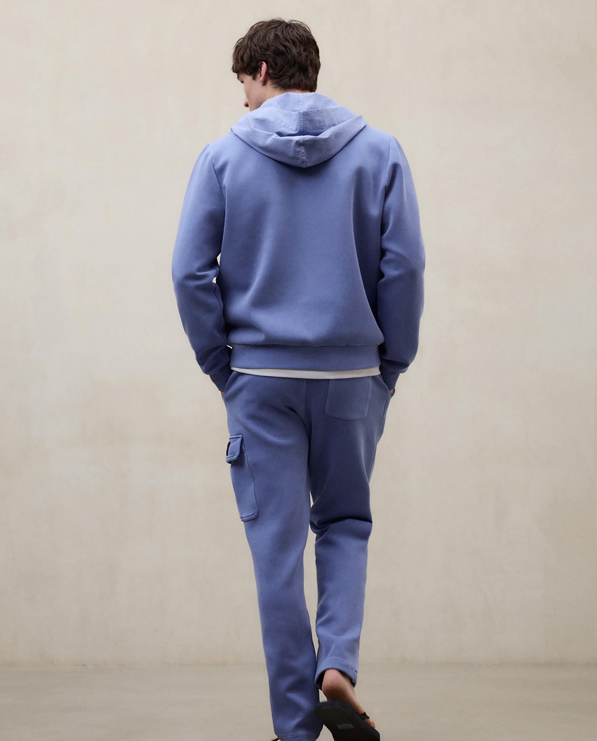 Sudadera con cremallera de hombre con capucha tejida - Ecoalf - Azul celeste Azul celeste-2