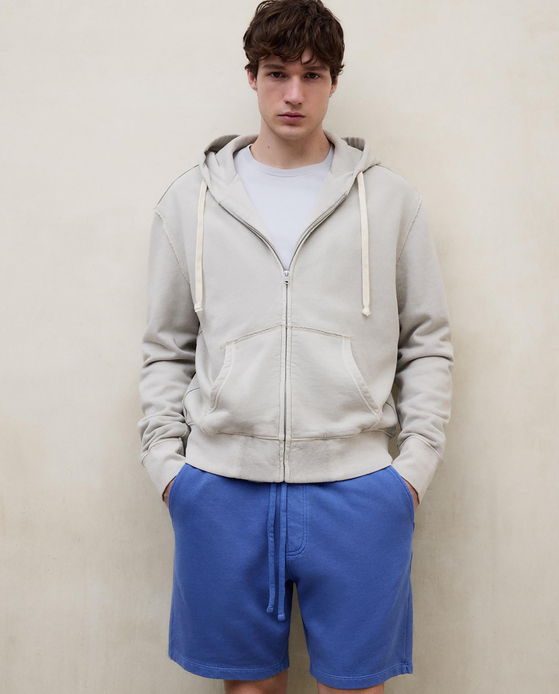 Pantalón corto de hombre de algodón con cintura elástica - Ecoalf - Azul Azul-3