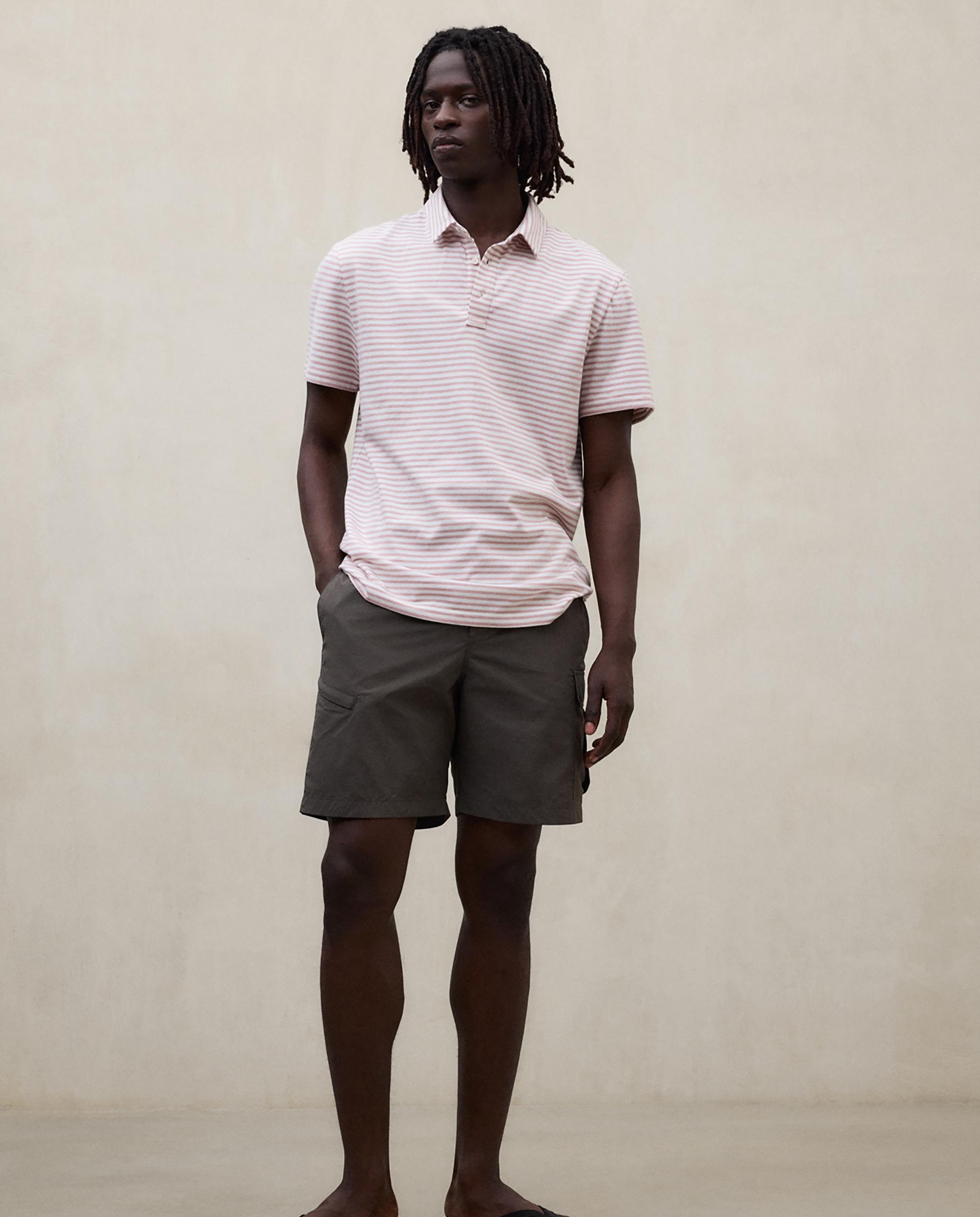 Ecoalf - Pantalón corto cargo de hombre de tiro medio regular fit.