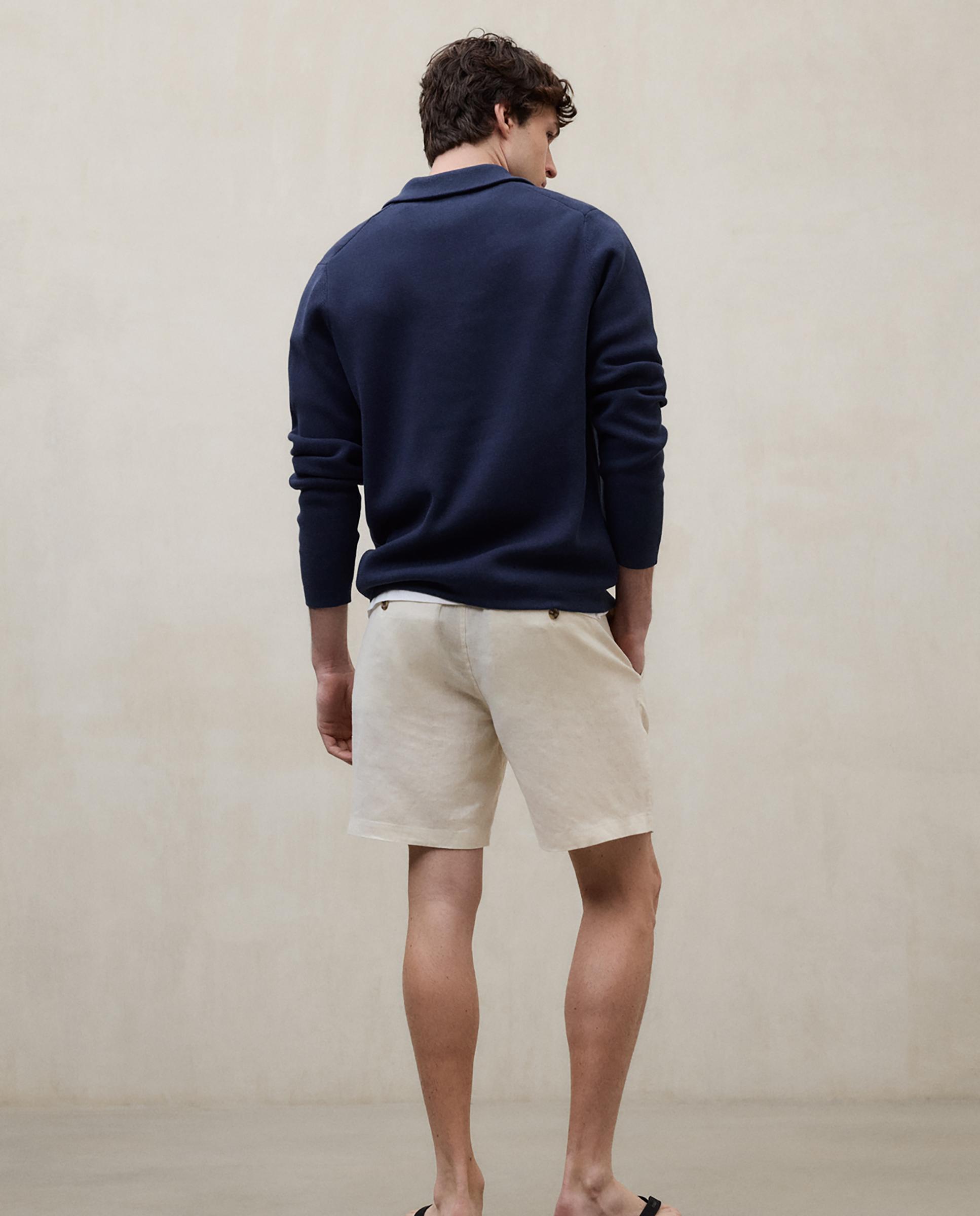 Jersey de hombre de cuello alto con cremallera - Ecoalf - Azul marino Azul marino-5