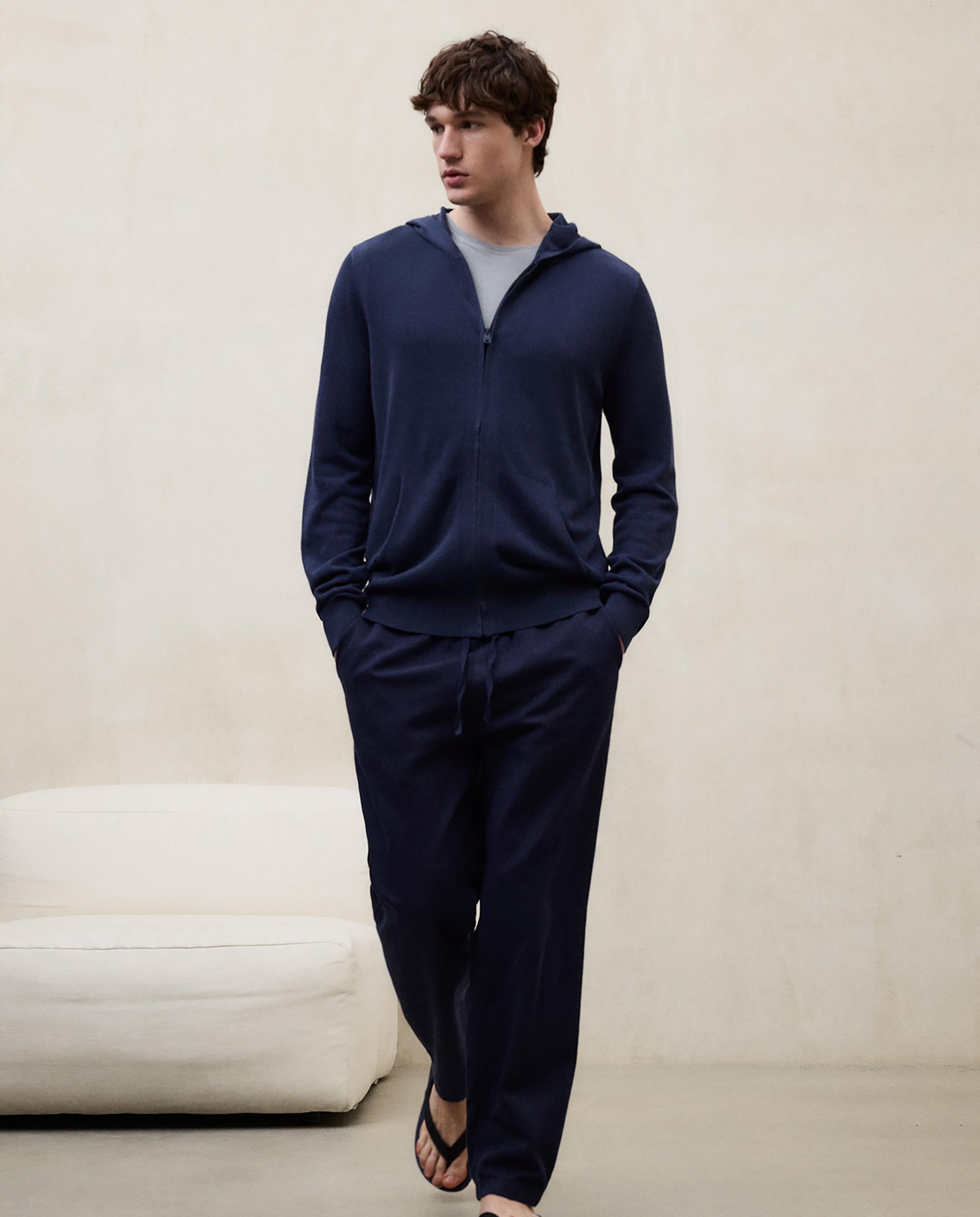 Ecoalf - Jersey de hombre con capucha y cremallera.