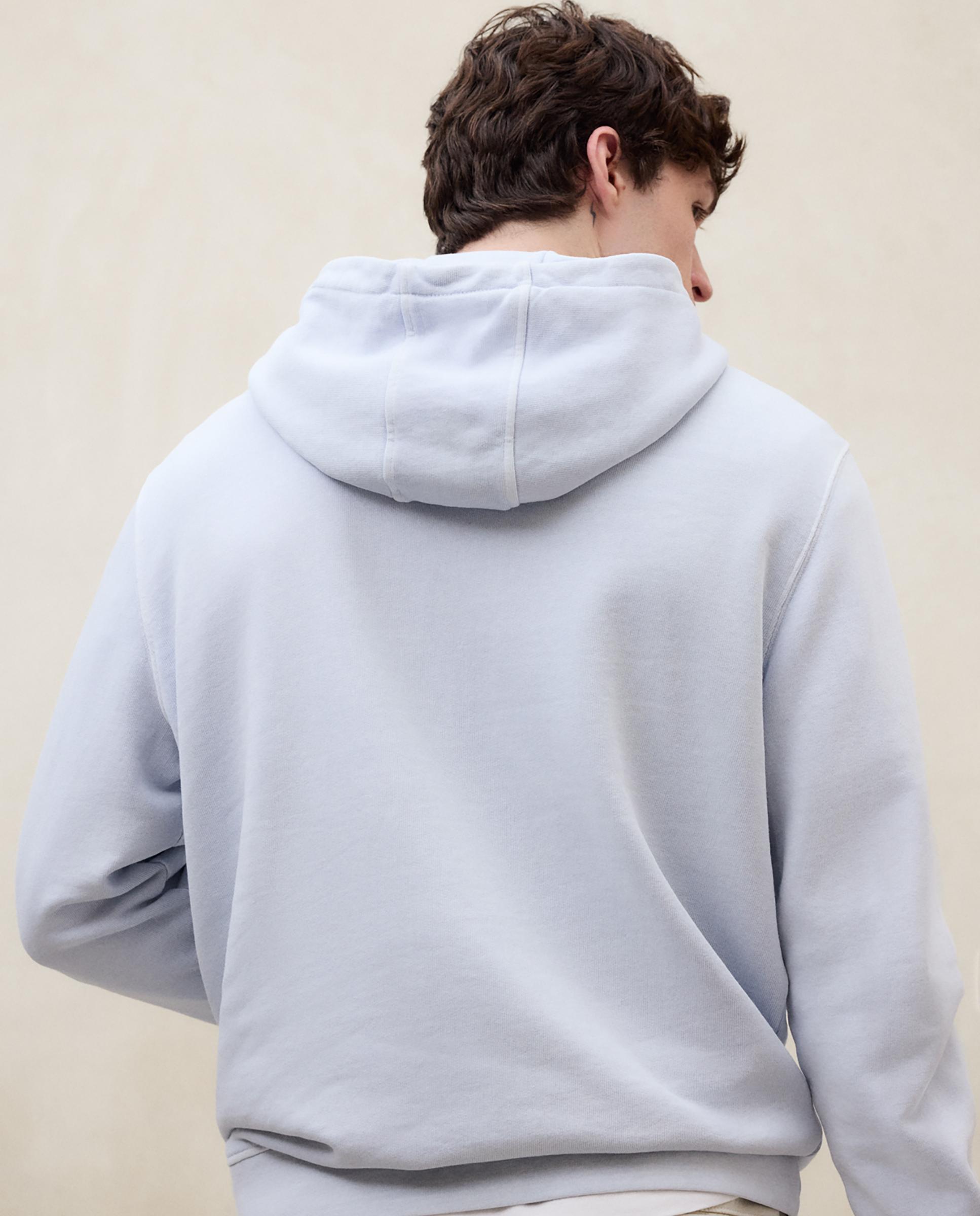 Sudadera con capucha de hombre con bolsillo canguro - Ecoalf - Azul claro Azul claro-6
