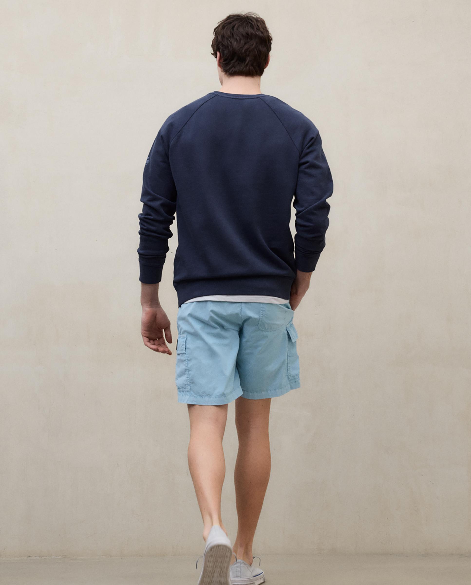 Sudadera sin capucha de hombre de algodón regular fit - Ecoalf - Azul marino Azul marino-2