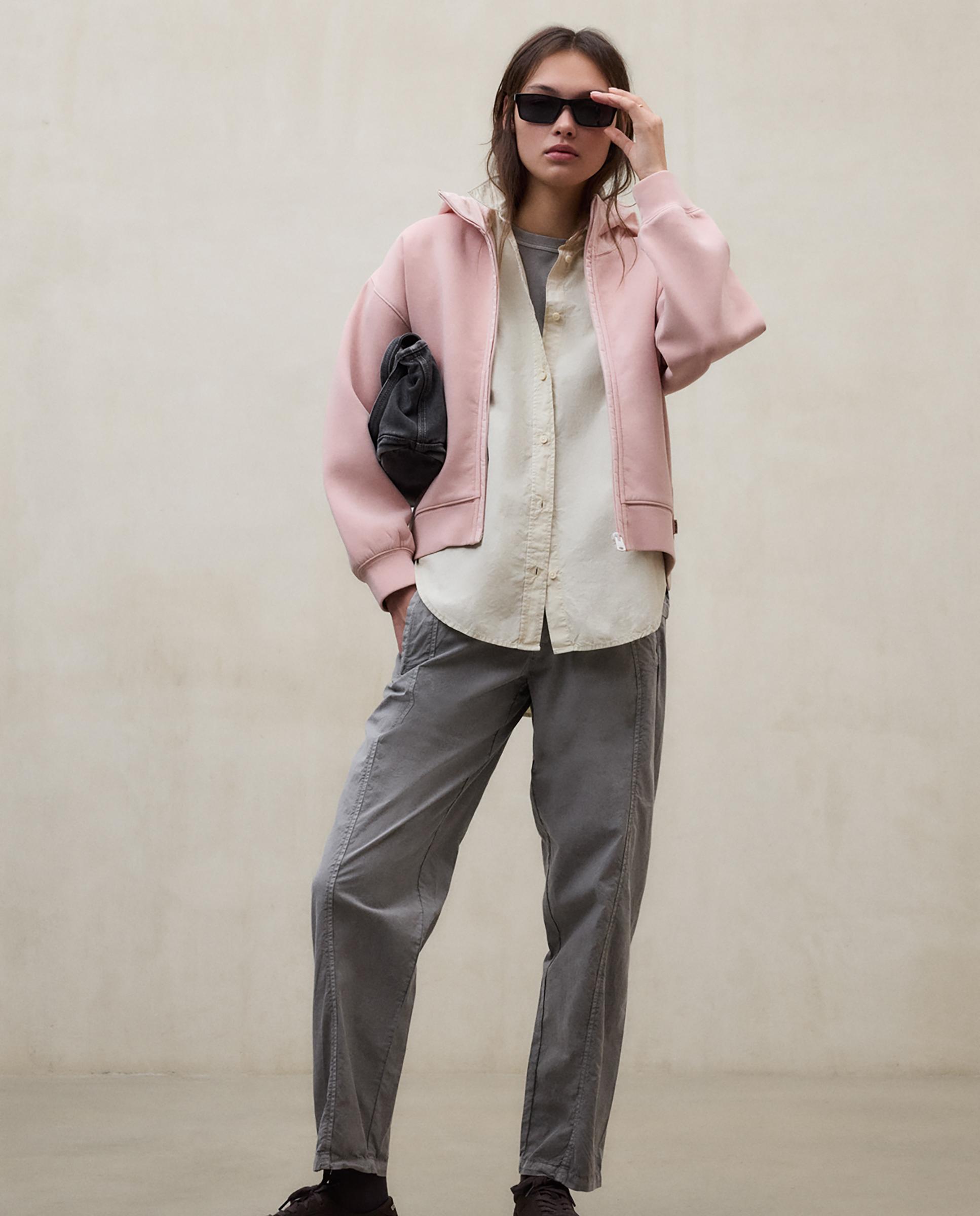Ecoalf - Sudadera de mujer oversize con cremallera.