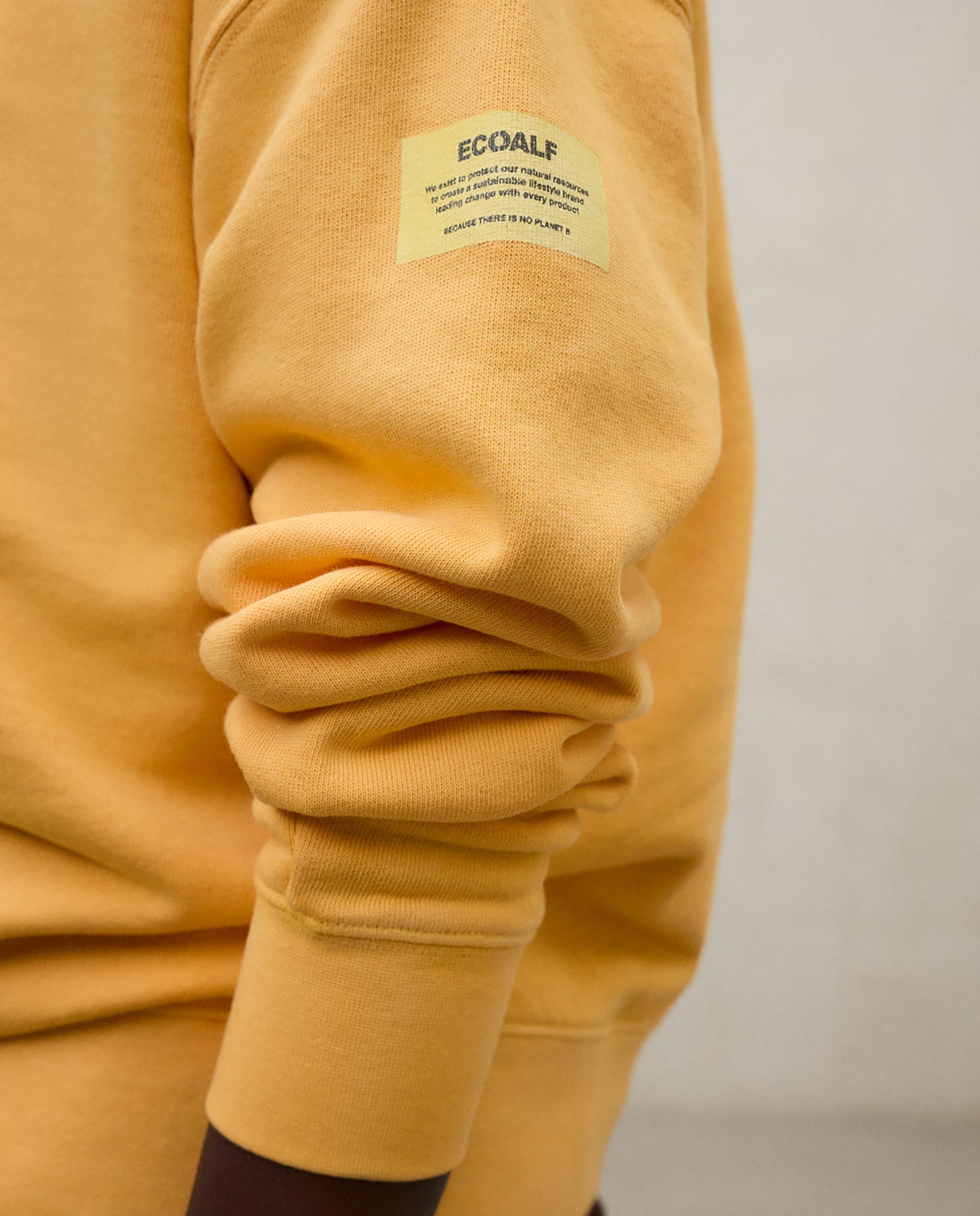 Sudadera de mujer con corte holgado y cuello redondo - Ecoalf - Naranja fuerte Naranja fuerte-4