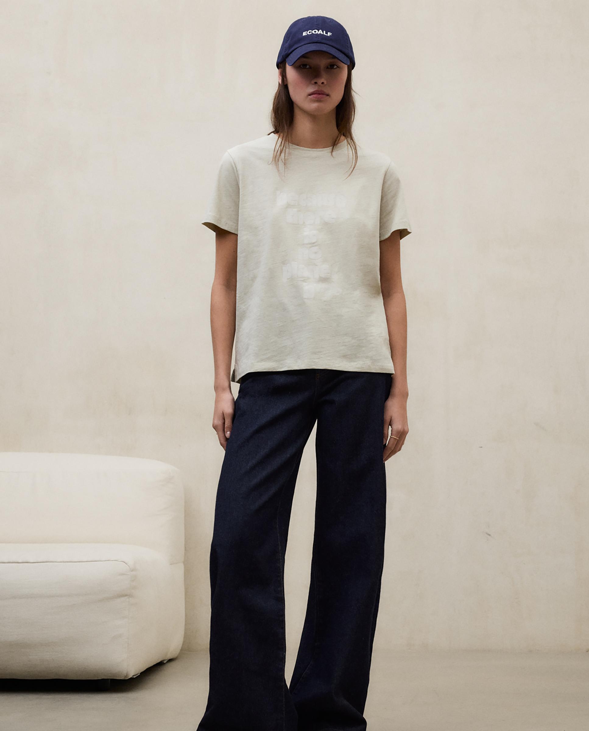 Ecoalf - Camiseta de mujer de algodón con print delantero.