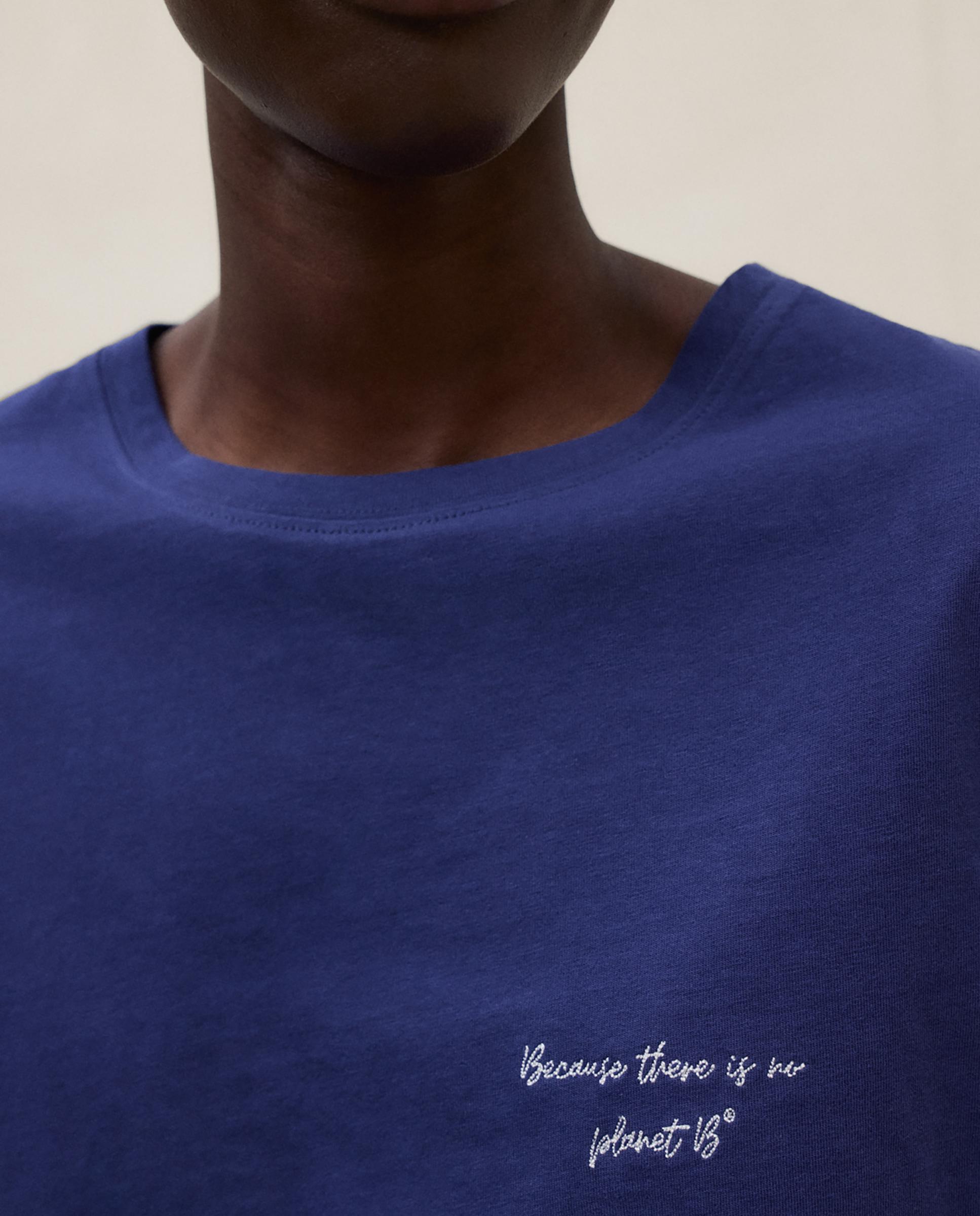 Camiseta de mujer de manga corta de algodón - Ecoalf - Azul Azul-3