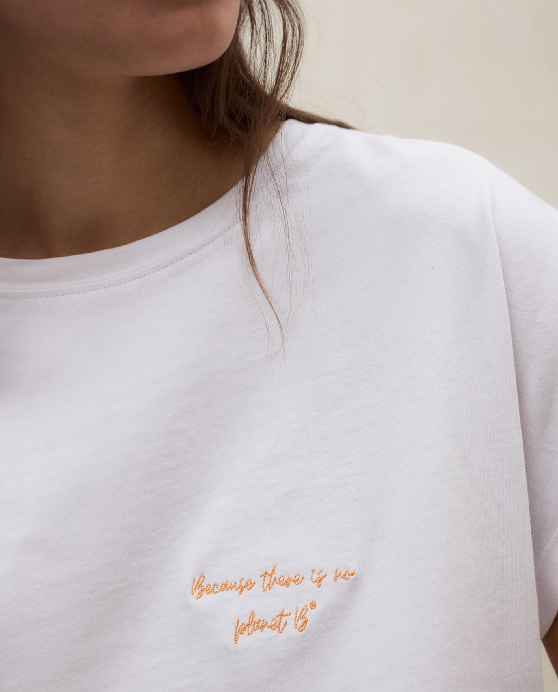 Camiseta de mujer de manga corta de algodón - Ecoalf - Blanco Blanco-3
