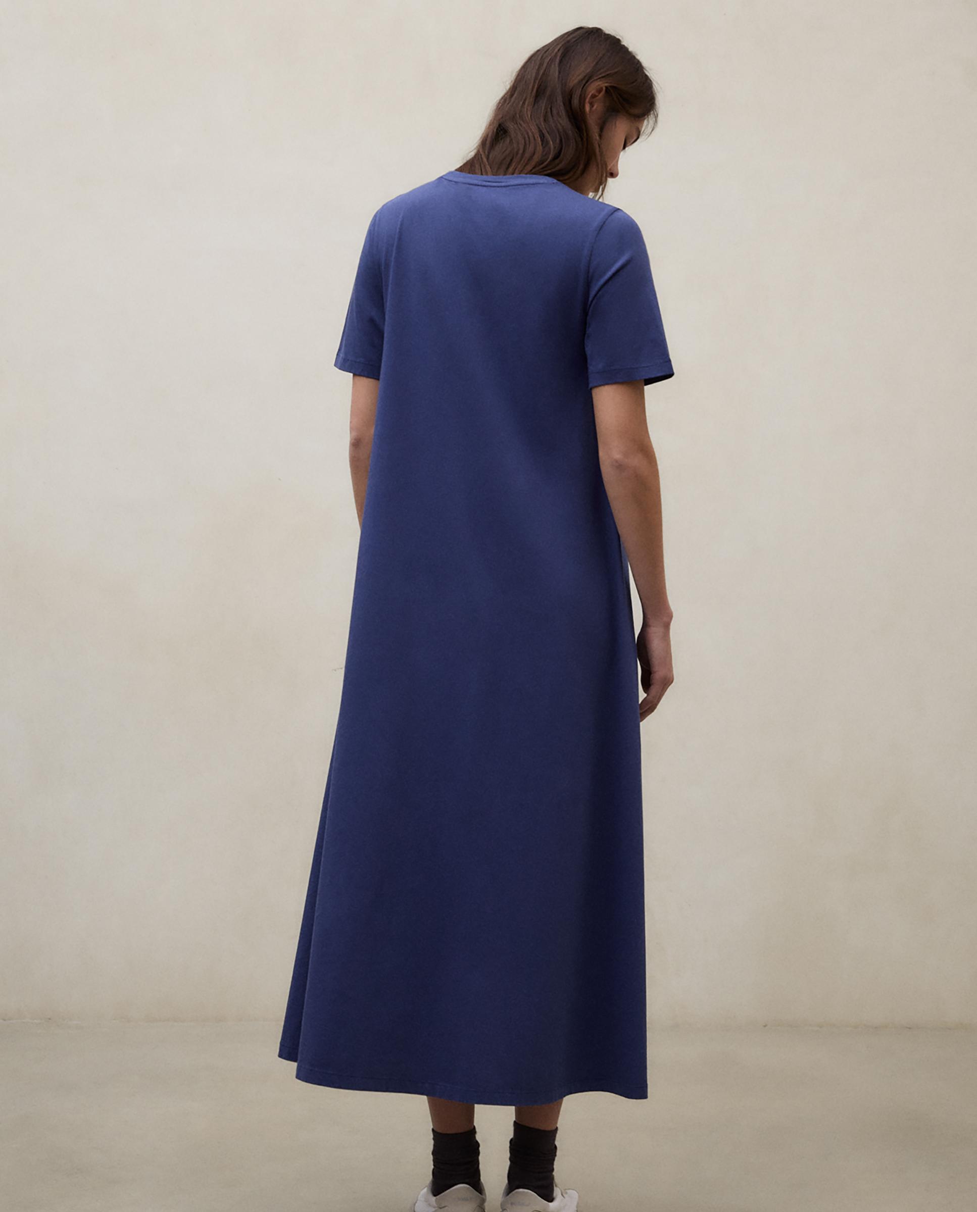 Vestido de corte holgado y cuello redondo - Ecoalf - Azul Azul-4